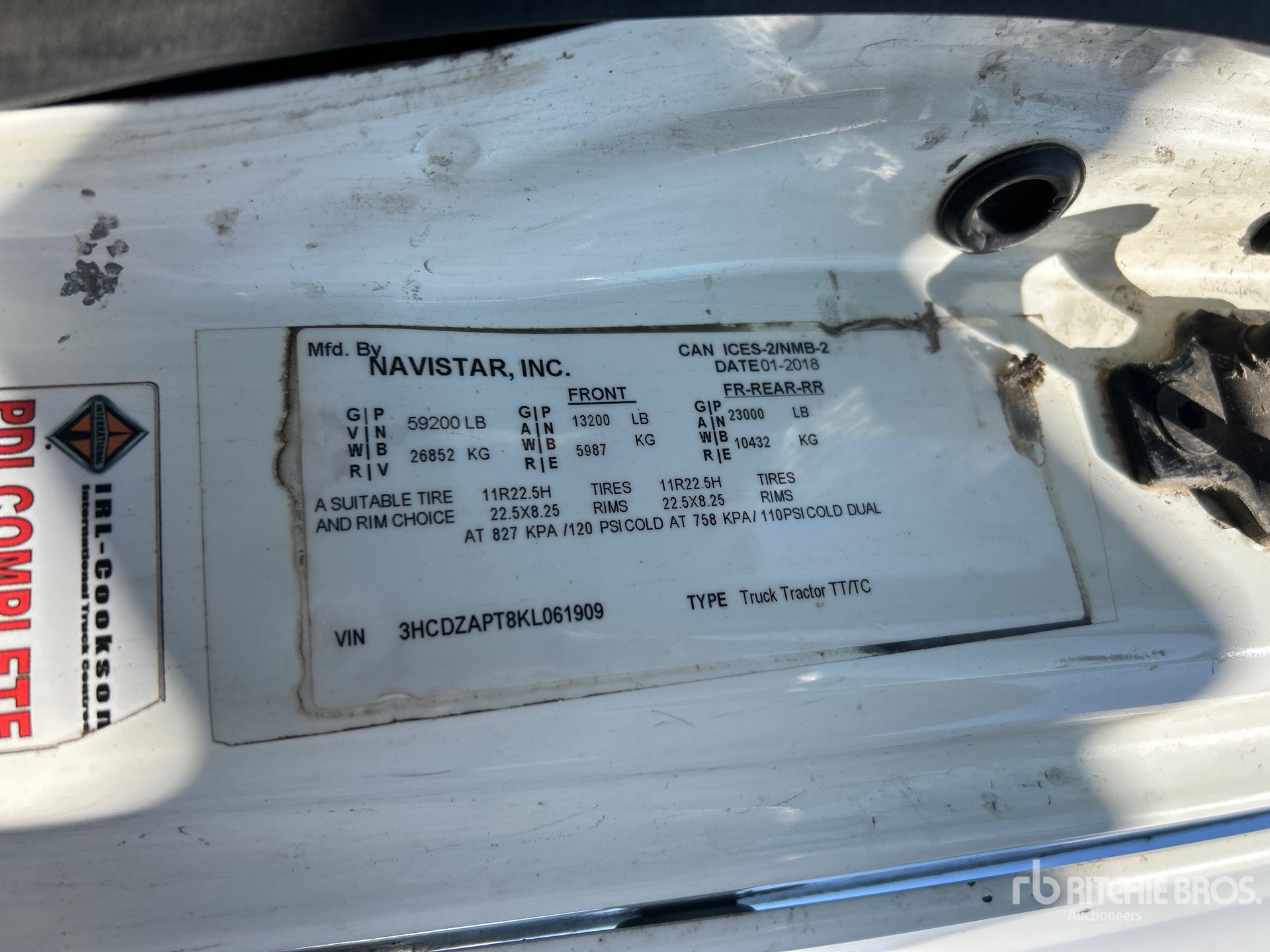 2019 International LT625