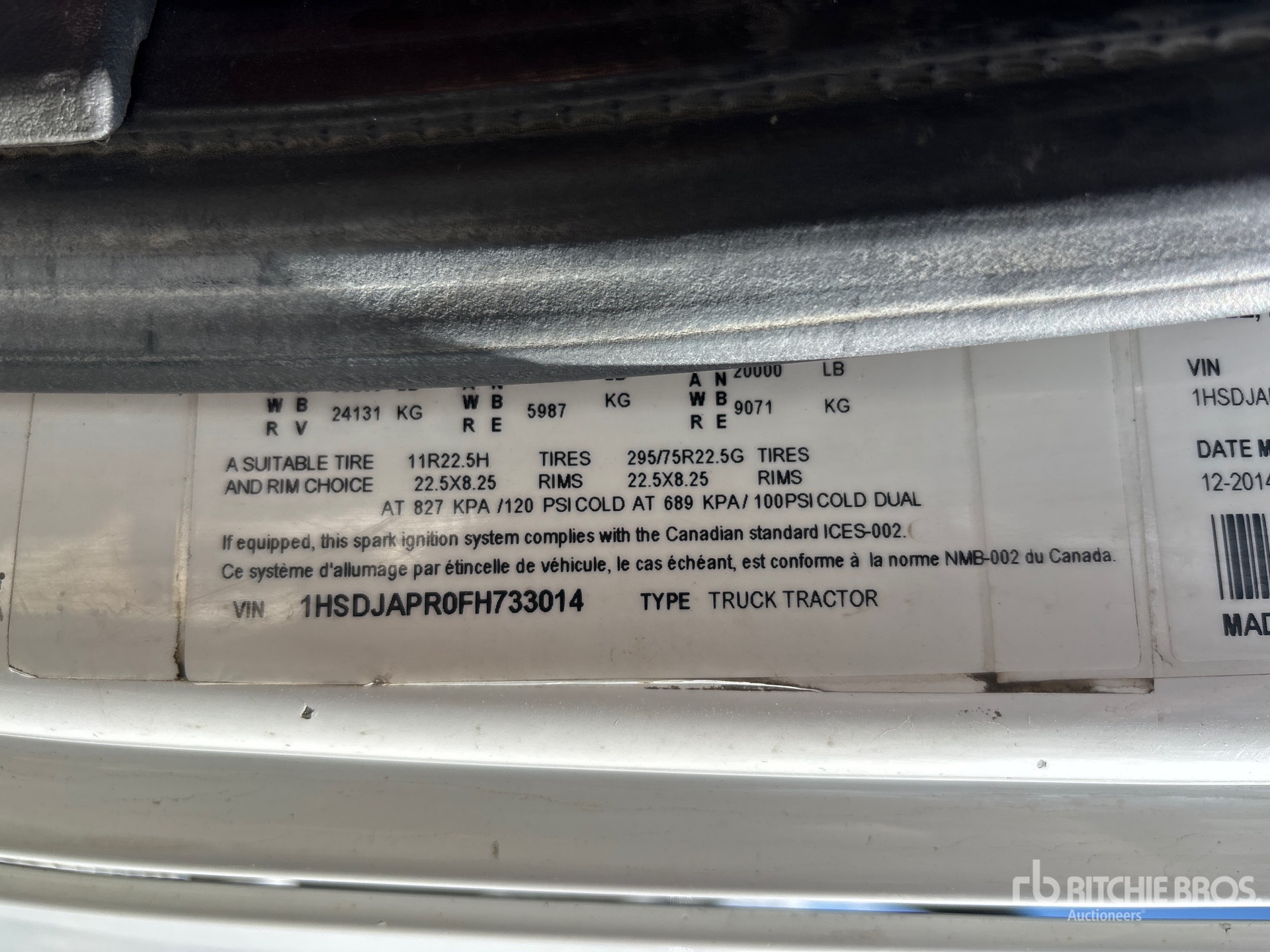 2015 International PROSTAR+ 122