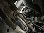 Engine with A/C Compressor