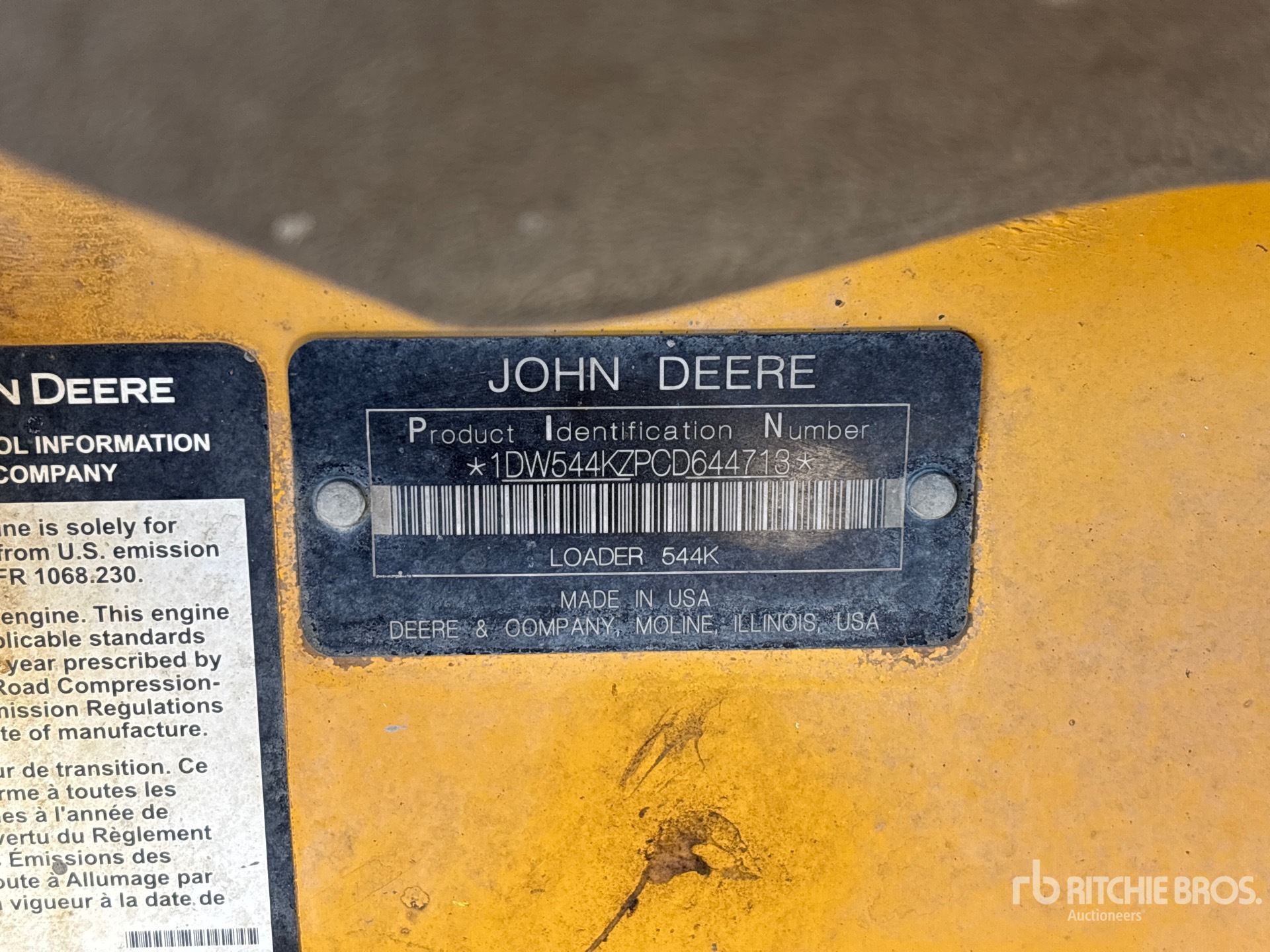 2012 John Deere 544K