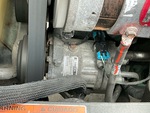 Engine with A/C Compressor