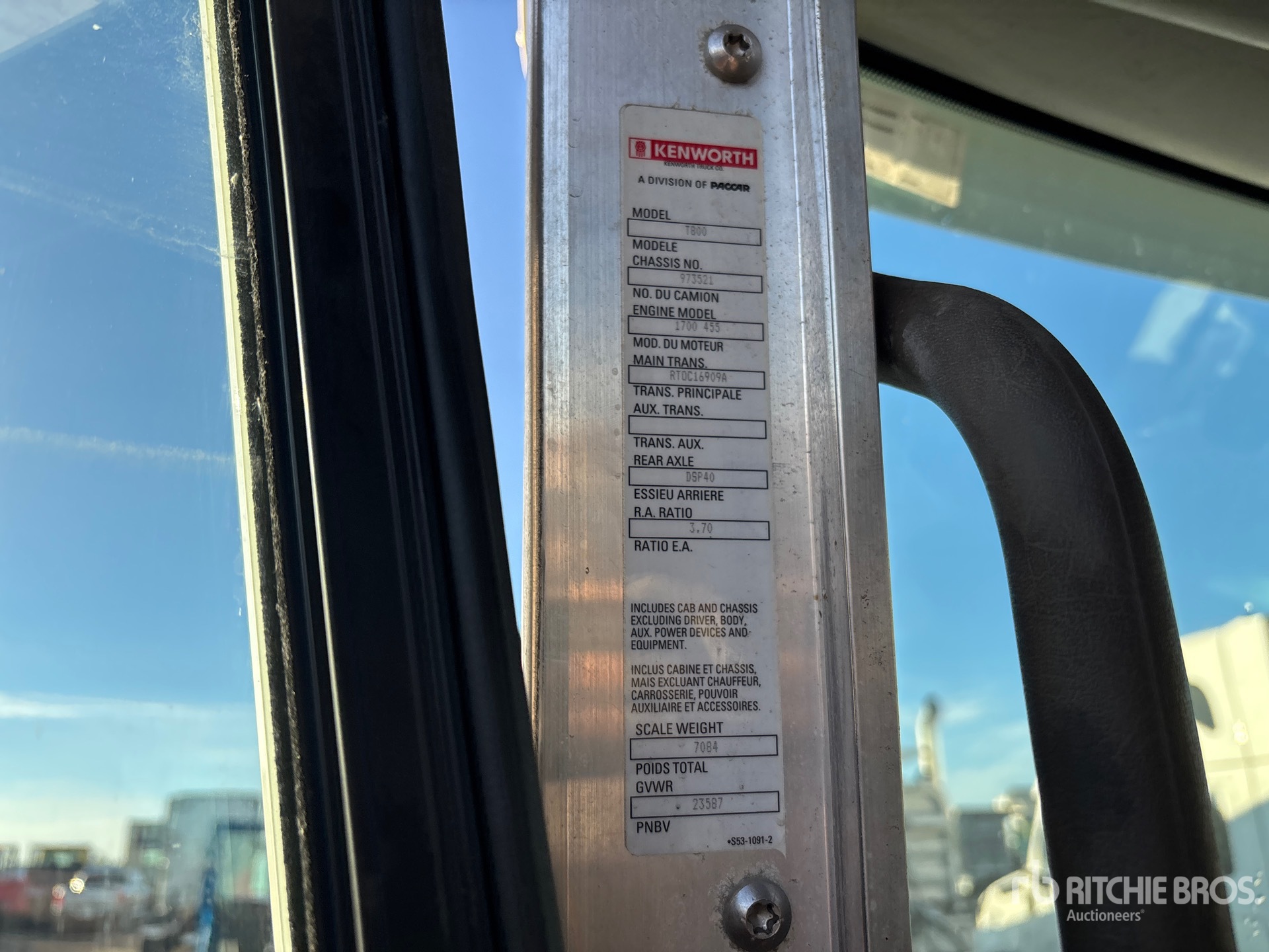 2015 Kenworth T800