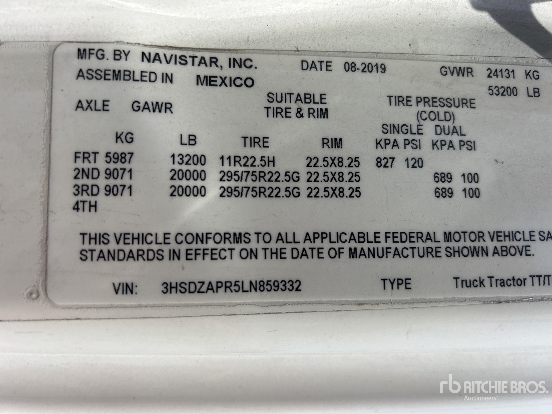 2020 International LT625