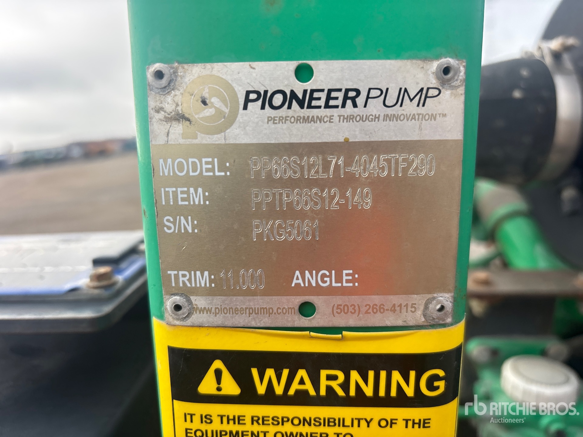 2018 Pioneer Pump PP66S12L71