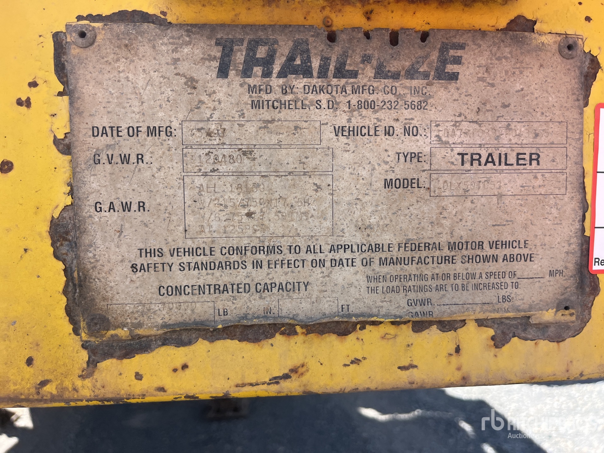1997 Trail-Eze DLX50TC53