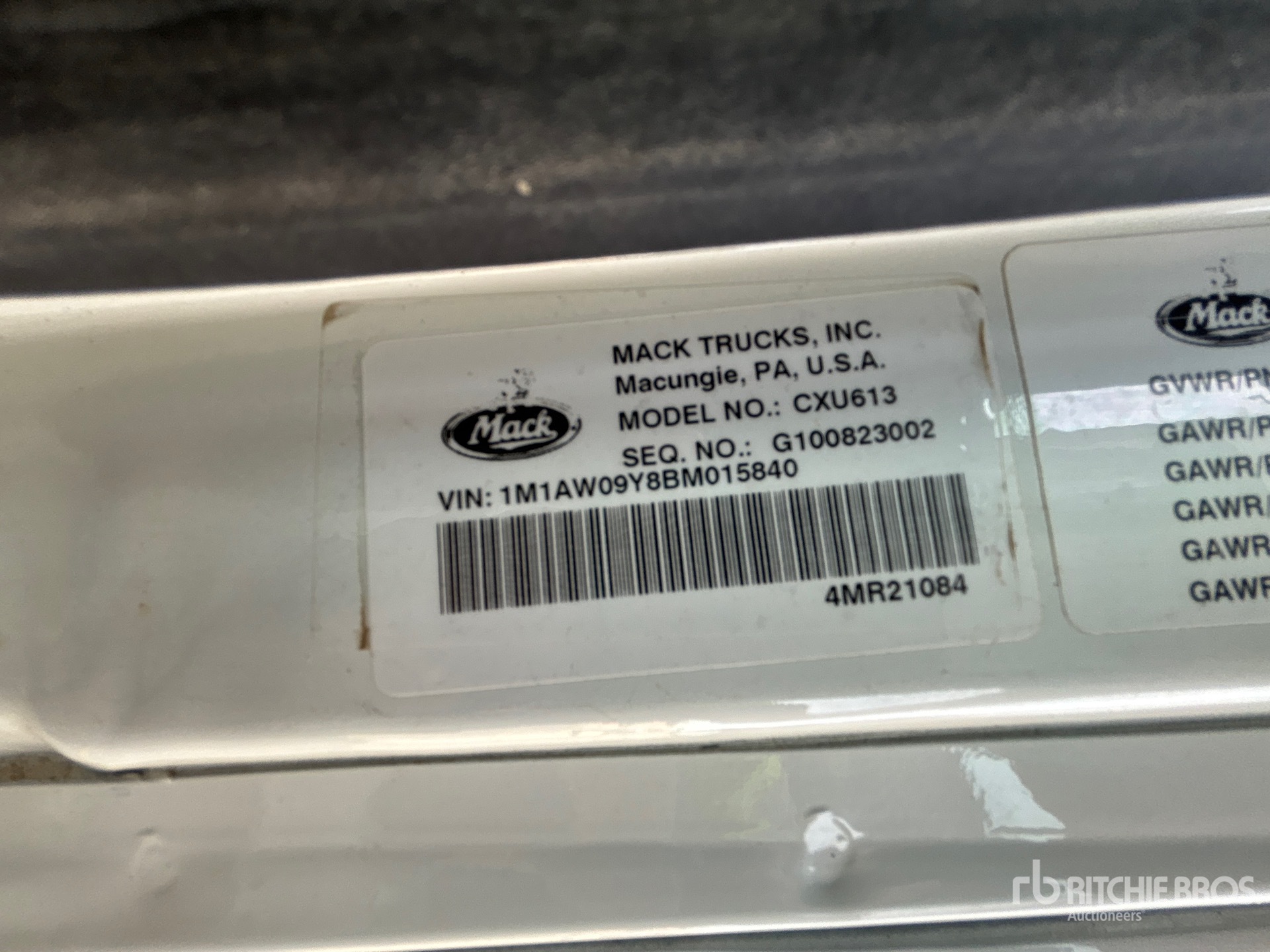 2011 Mack CXU613