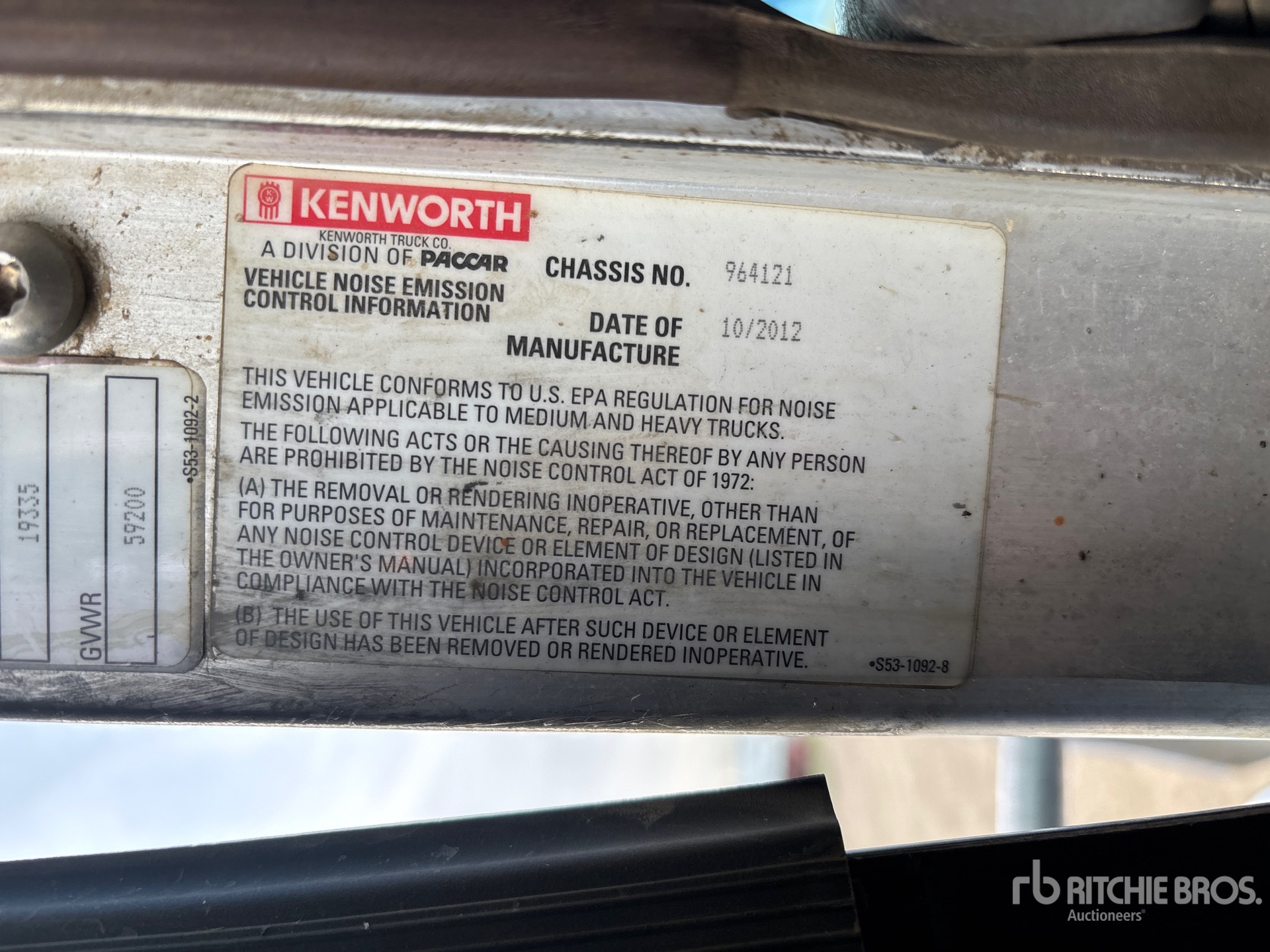 2013 Kenworth T800