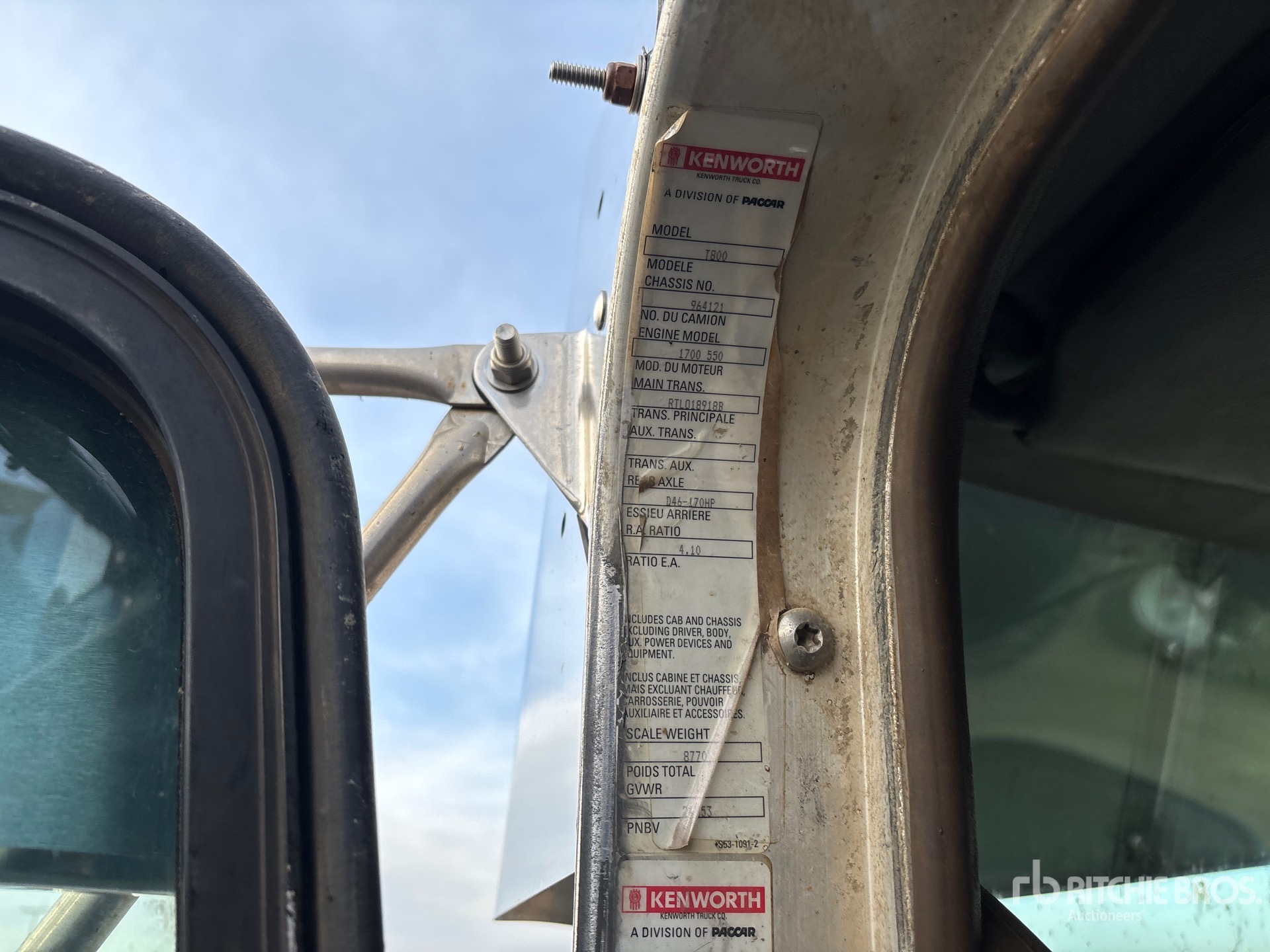 2013 Kenworth T800