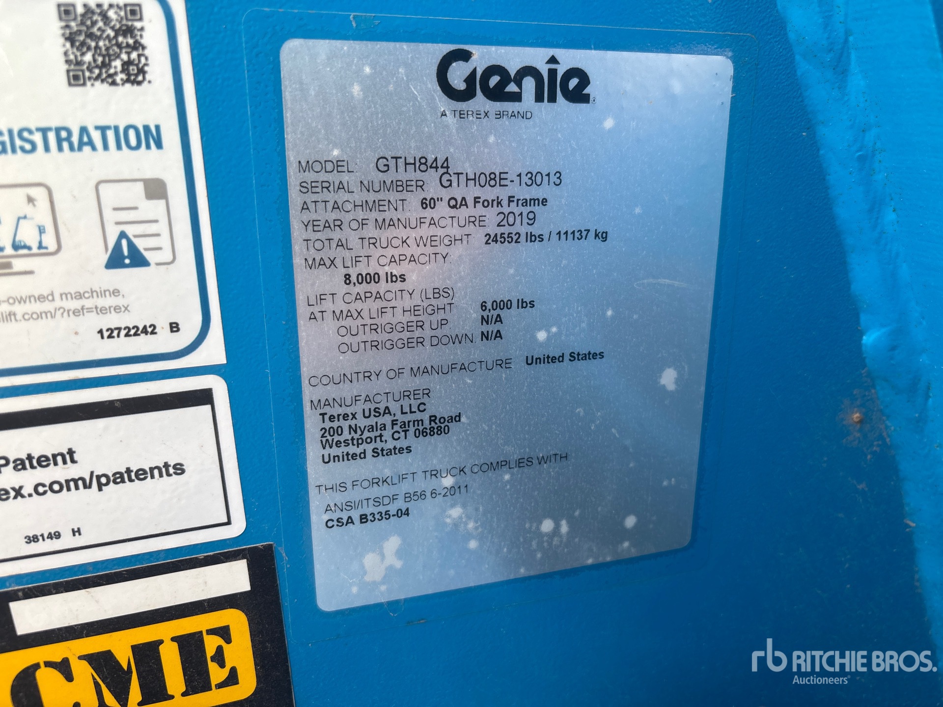 2019 Genie GTH-844