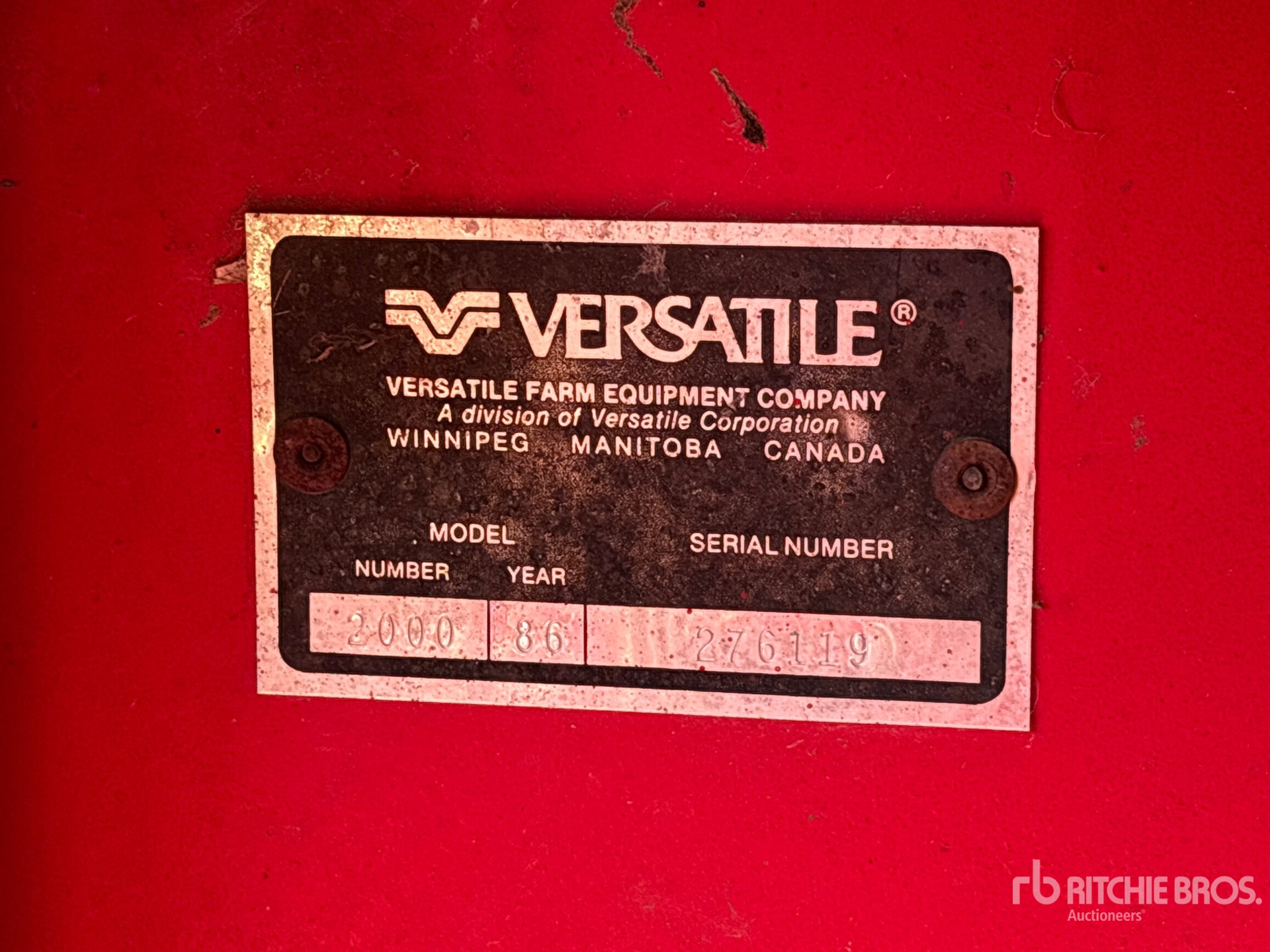 1986 Versatile TRANSAXIAL 2000