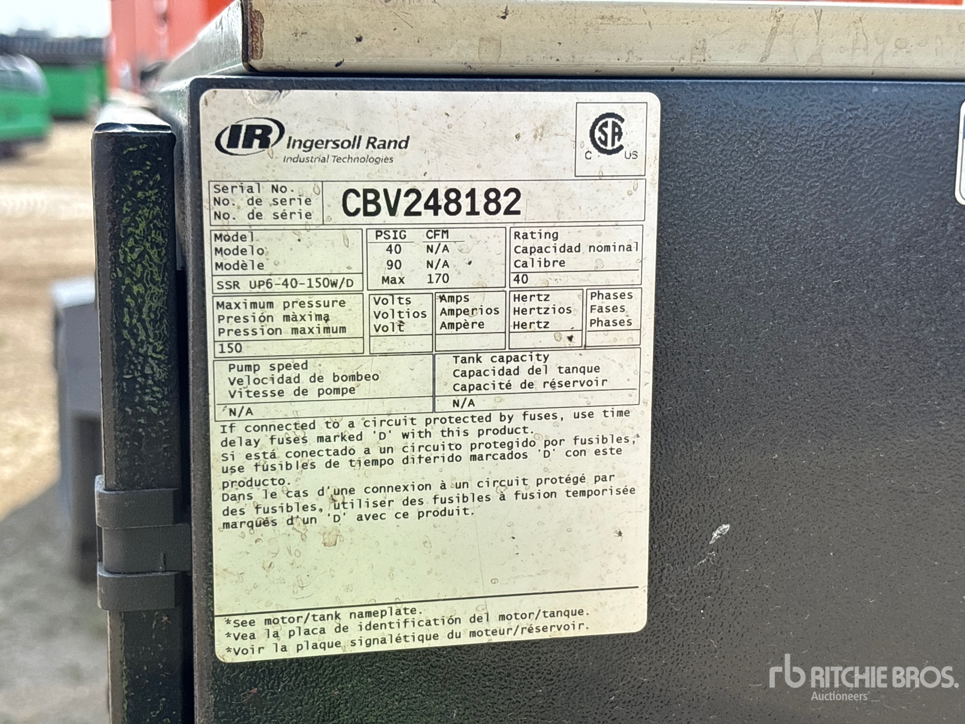 Ingersoll Rand SSRUP6-40-150W/