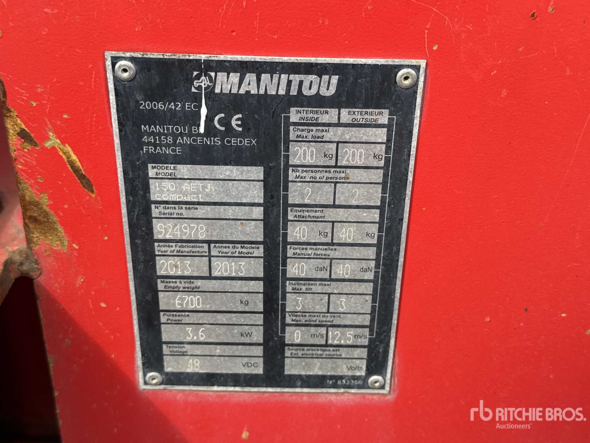 2013 Manitou 150 EATJ COMPAC