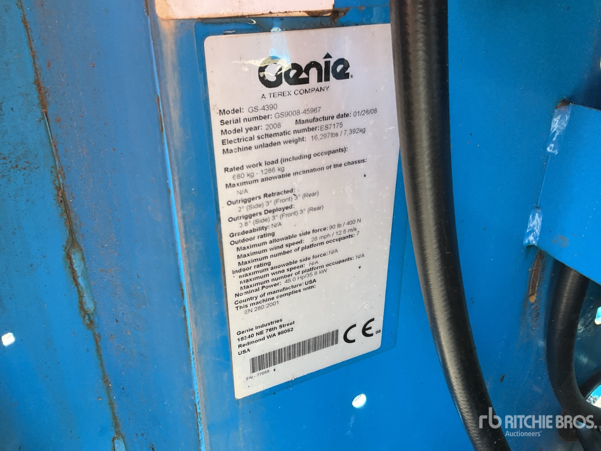2008 Genie GS4390