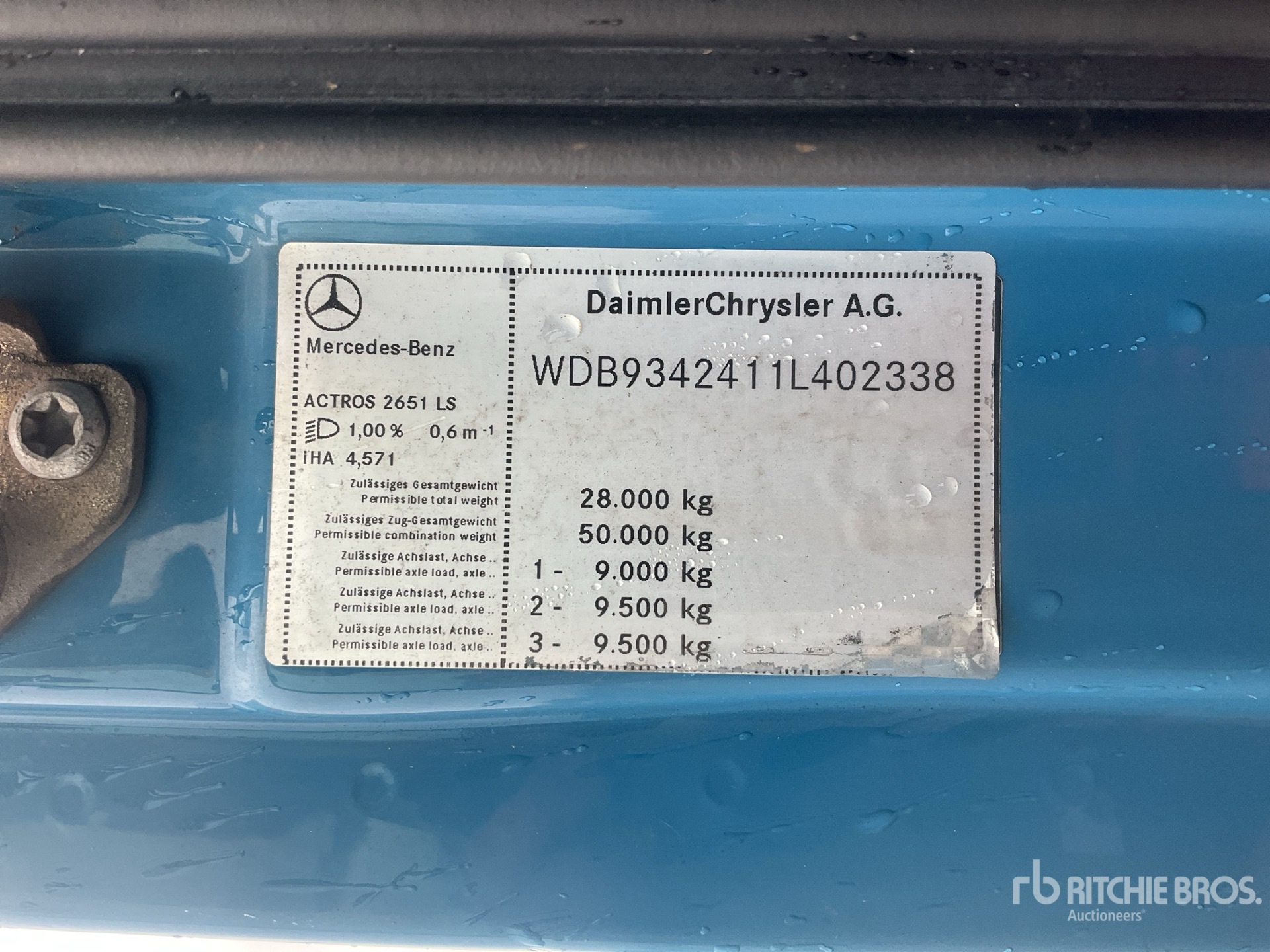2008 Mercedes-Benz ACTROS 2651 LS