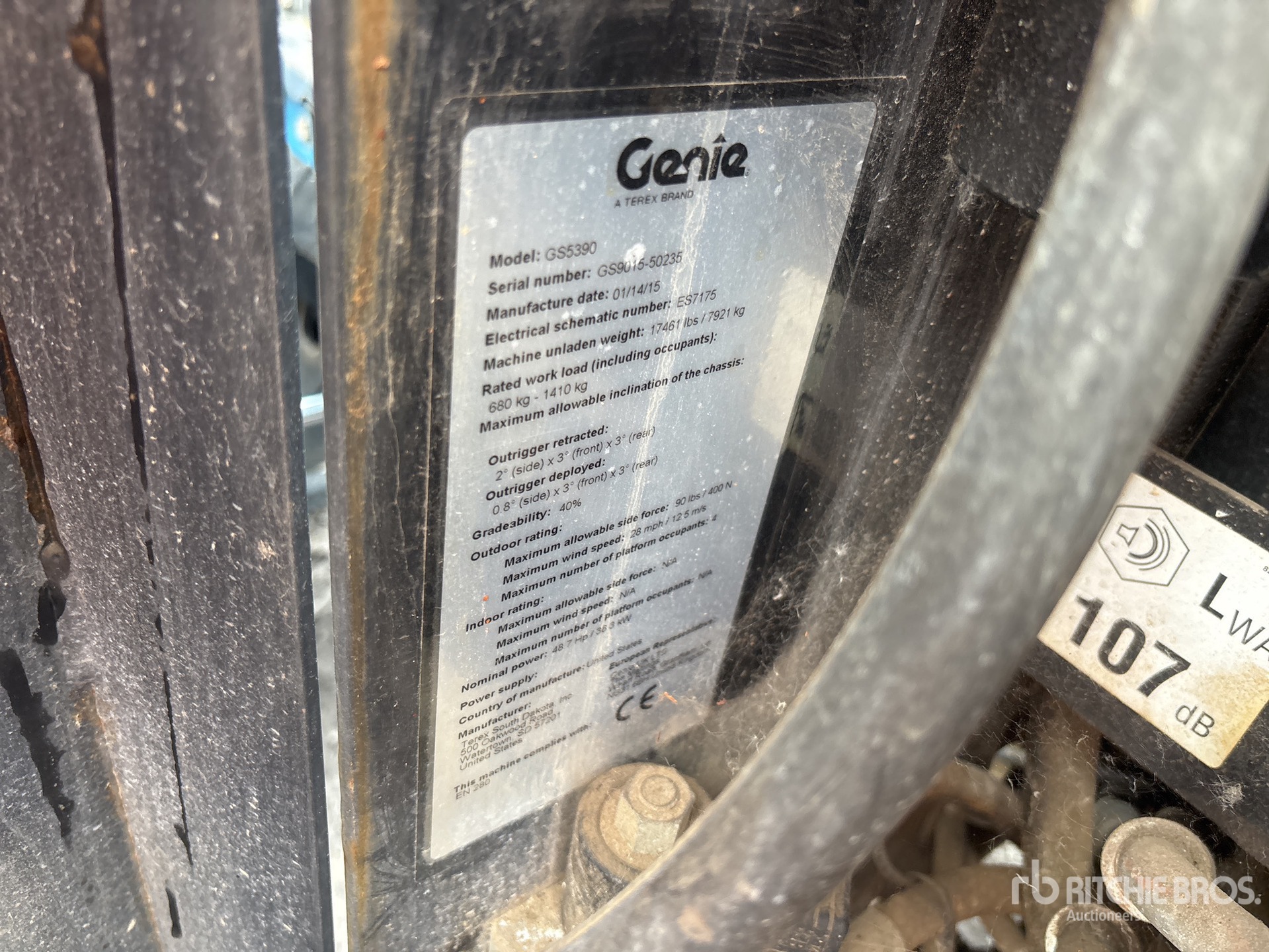 2015 Genie GS-5390