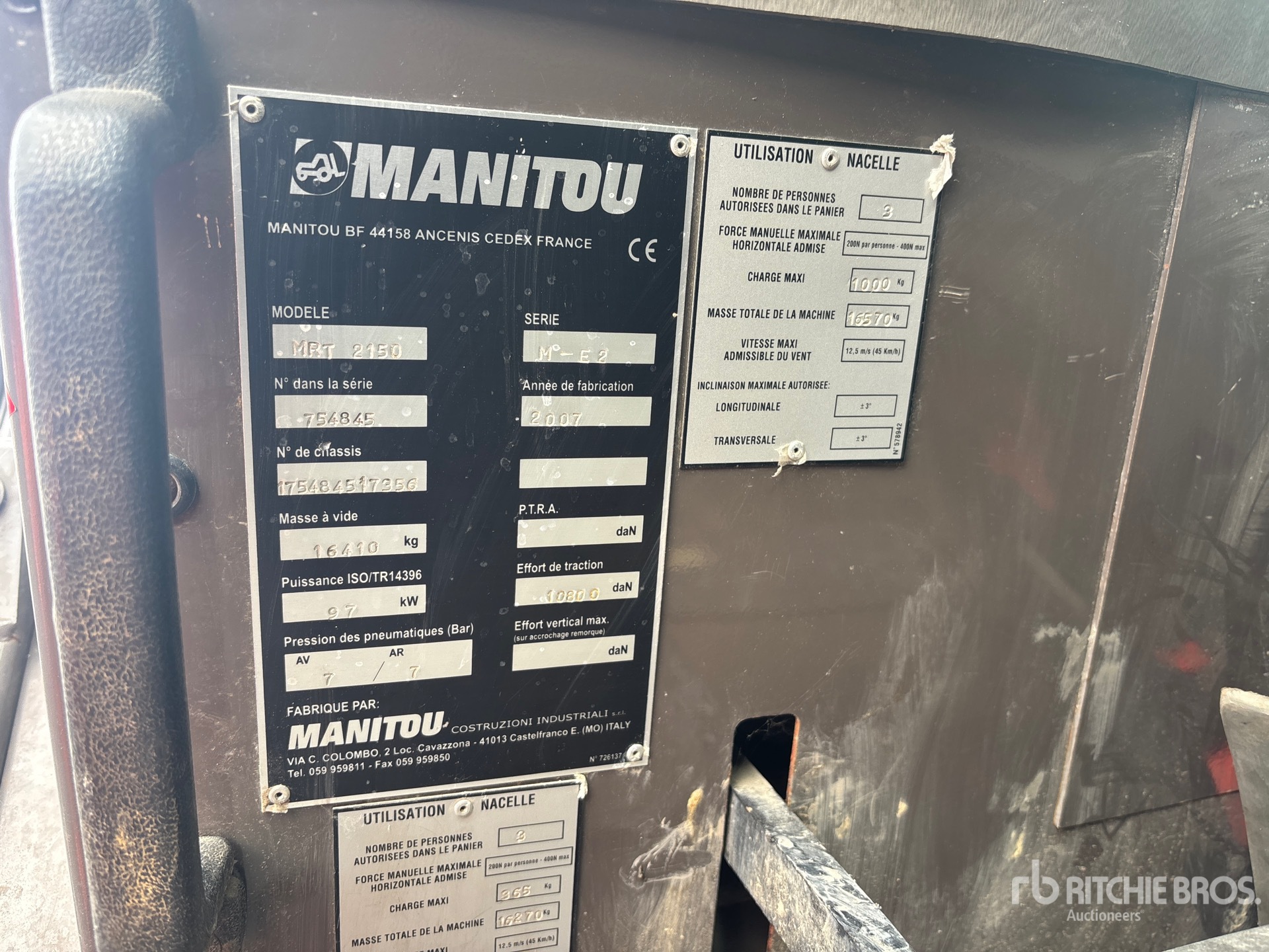 2007 Manitou MRT2150