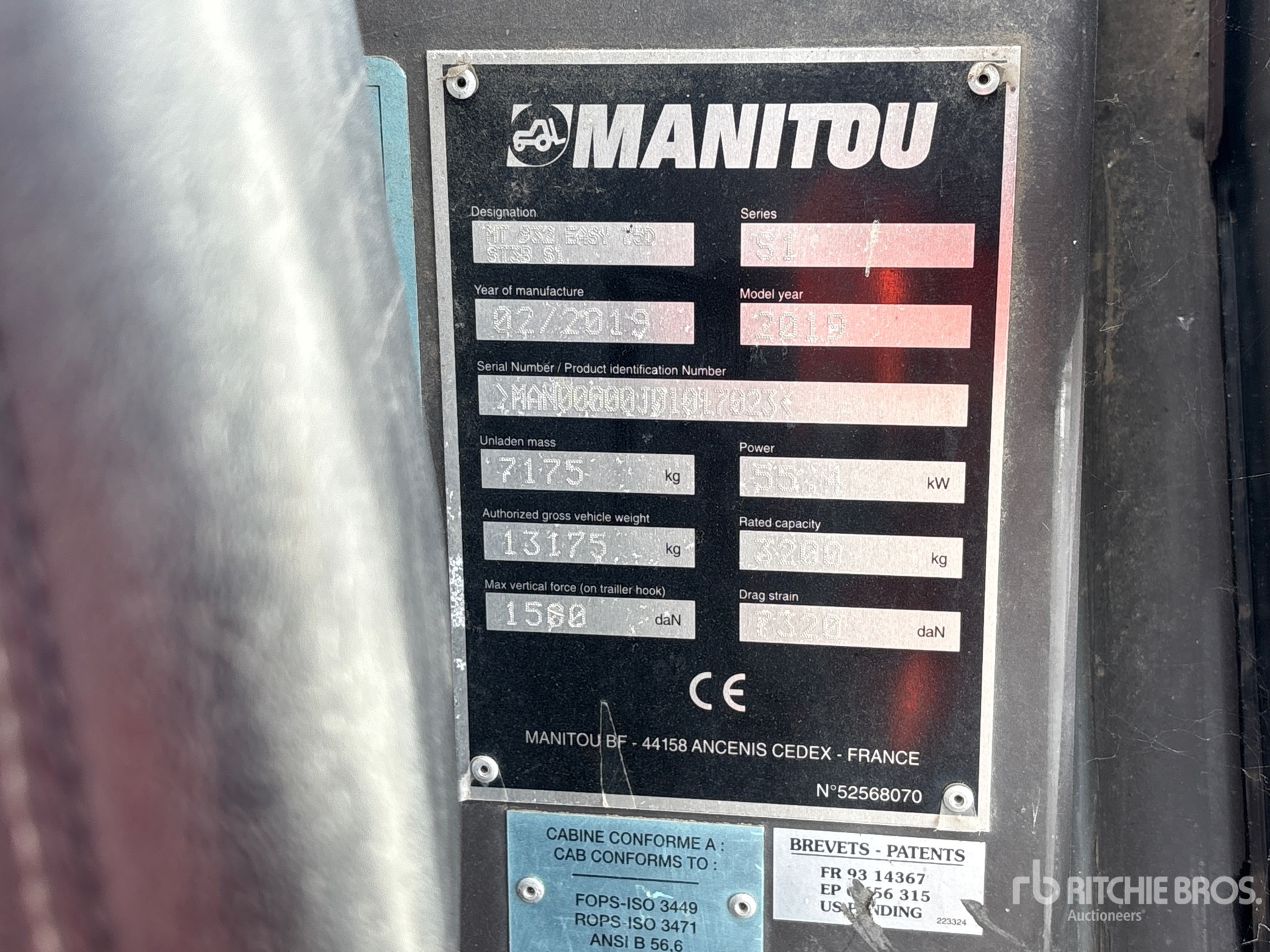 2019 Manitou MT932