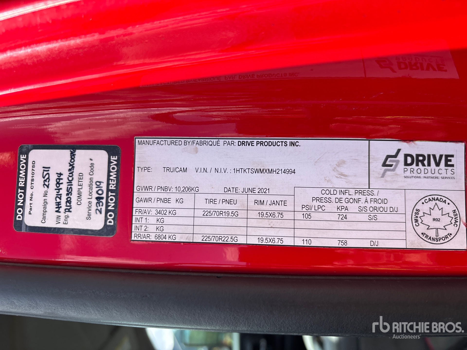 2021 International CV515