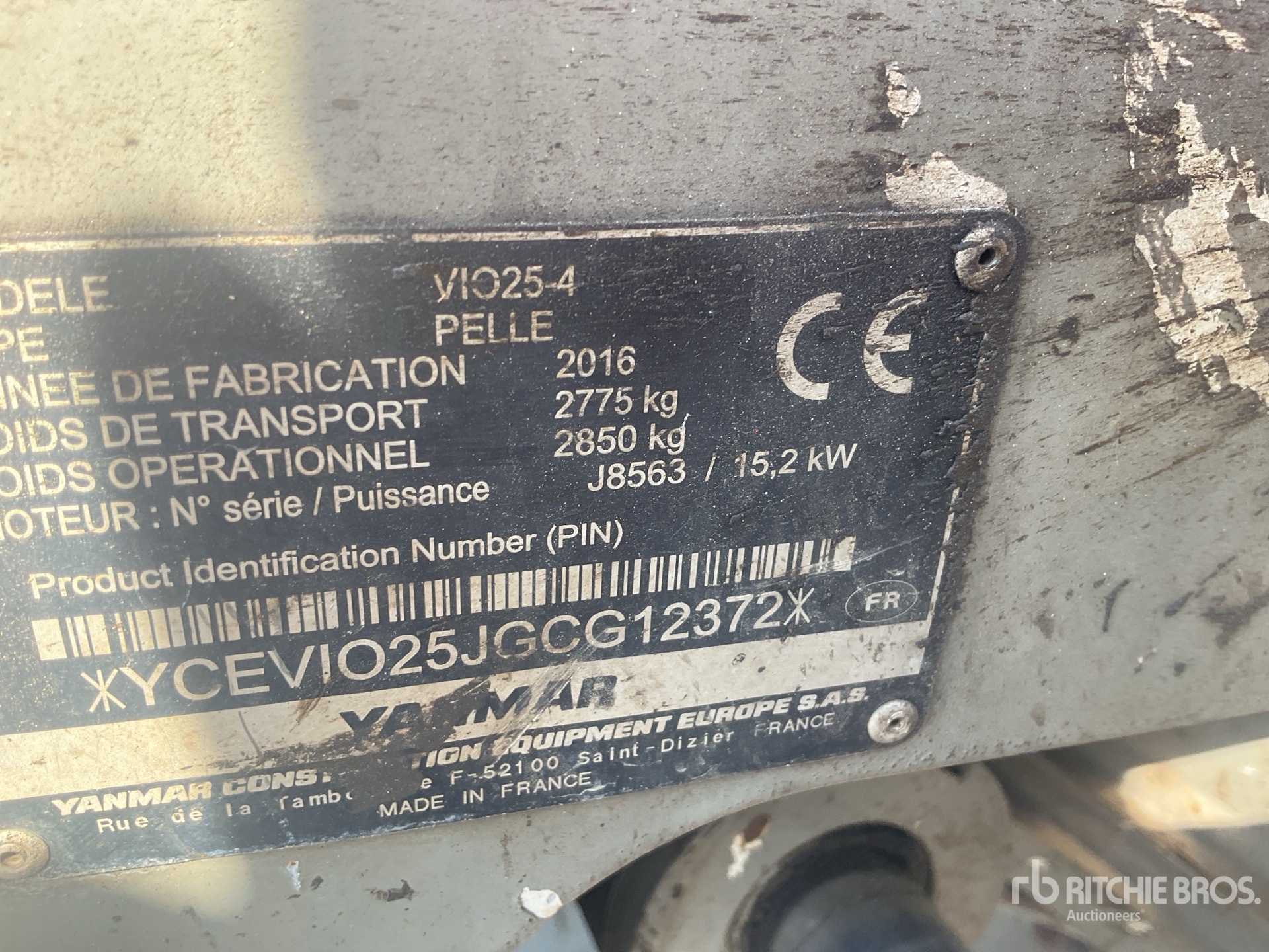 2016 Yanmar VIO25-4