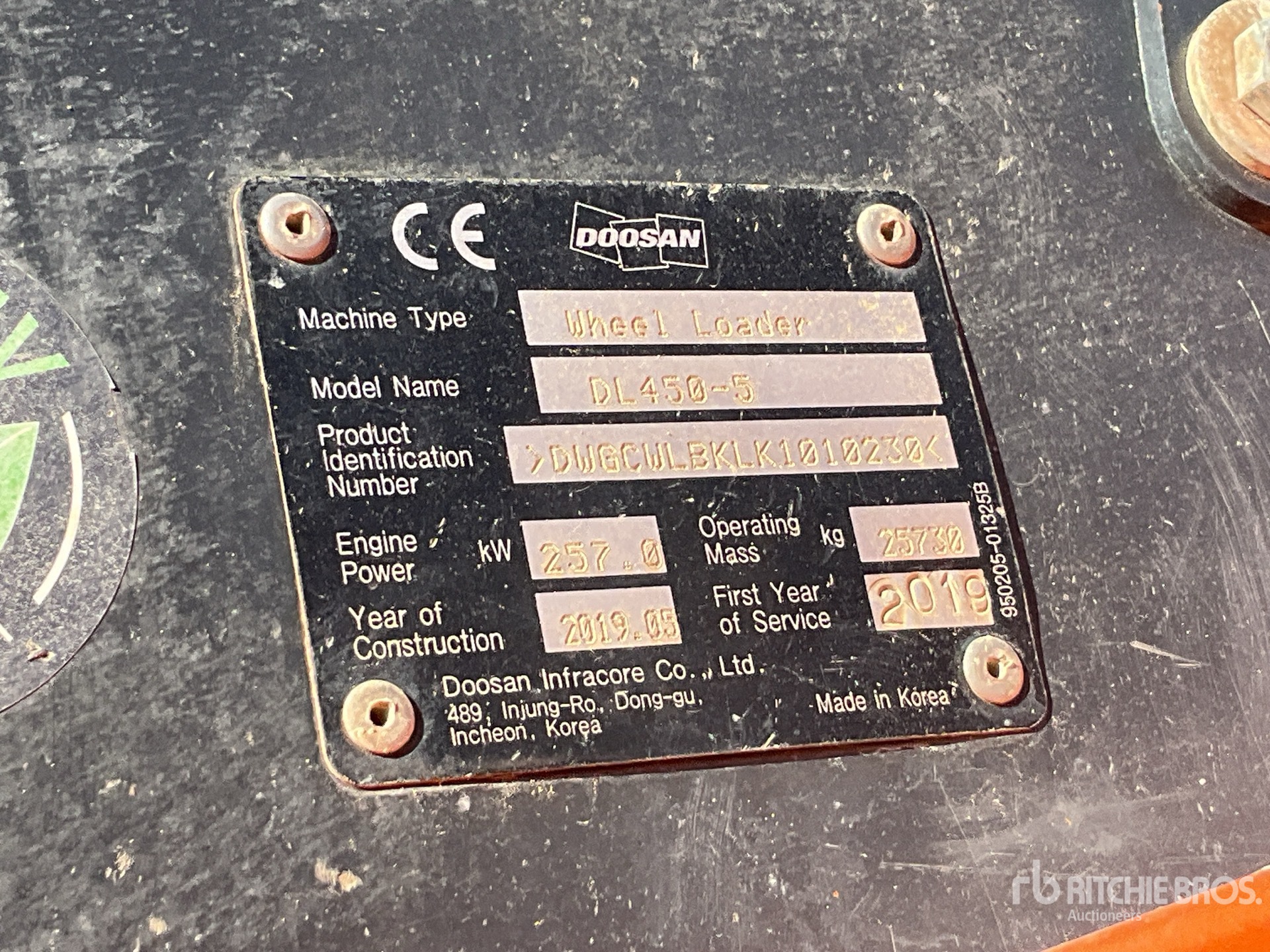 2019 Doosan DL450-5