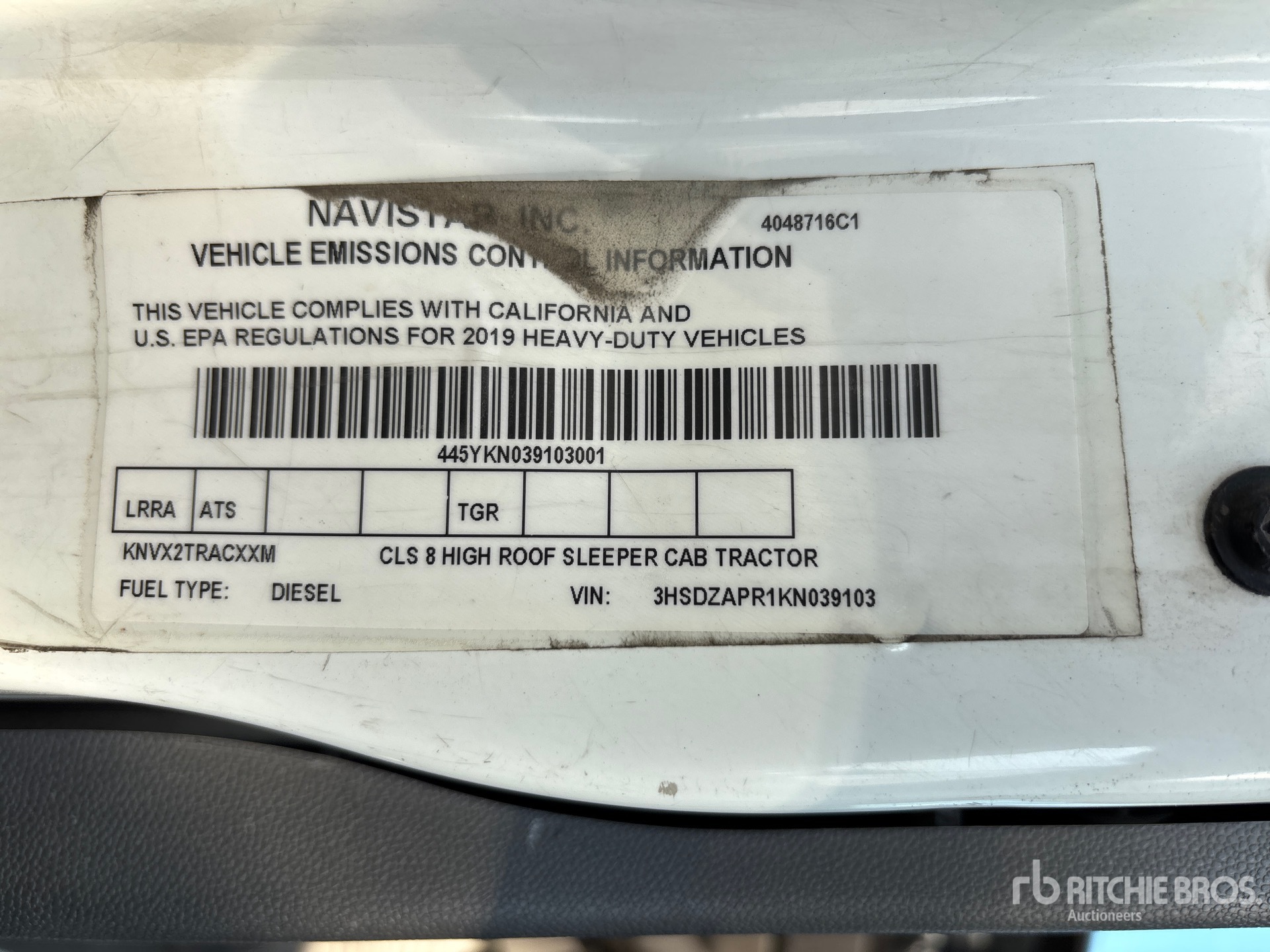 2019 International LT62F
