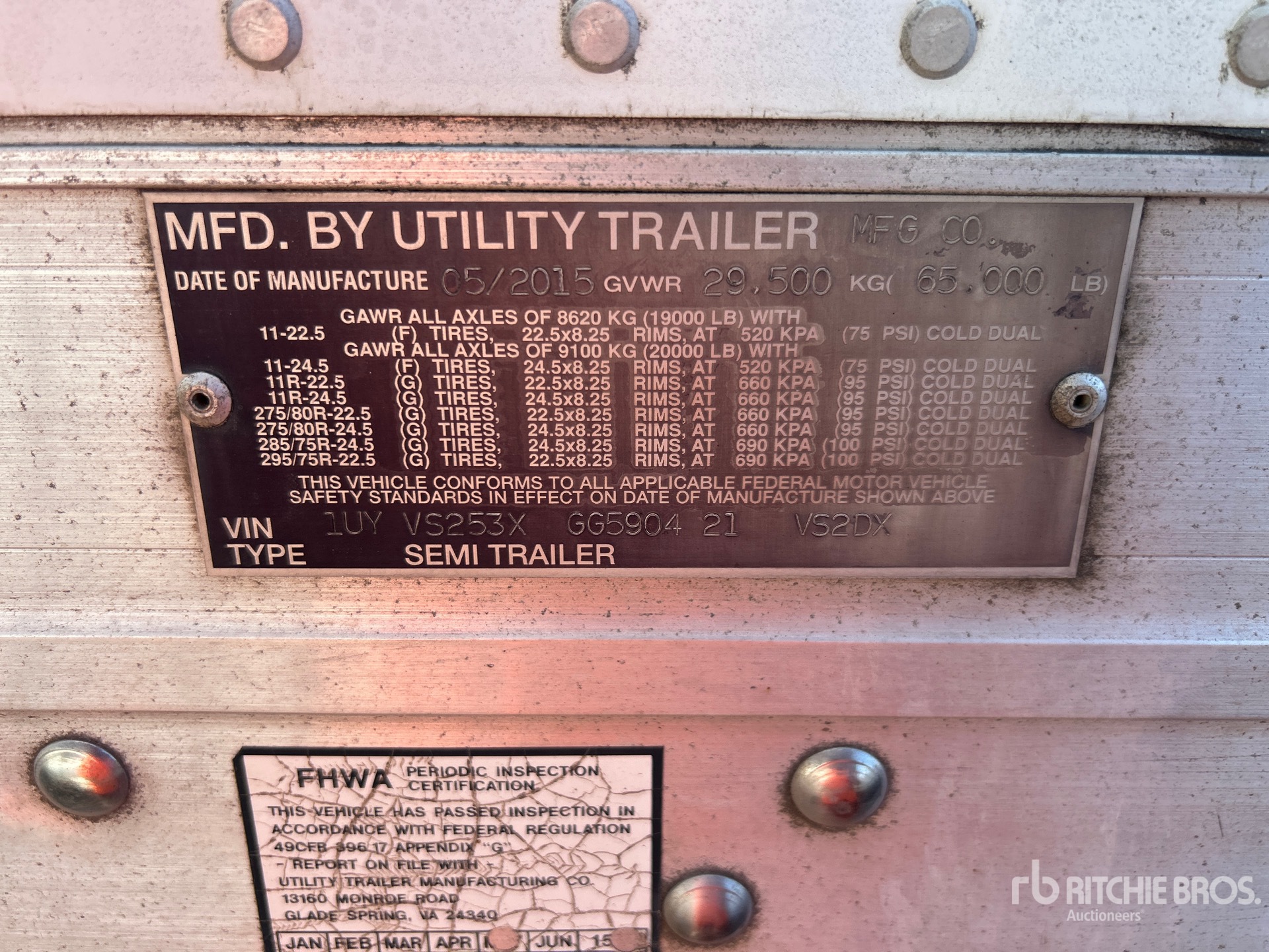 2016 Utility VS2DX