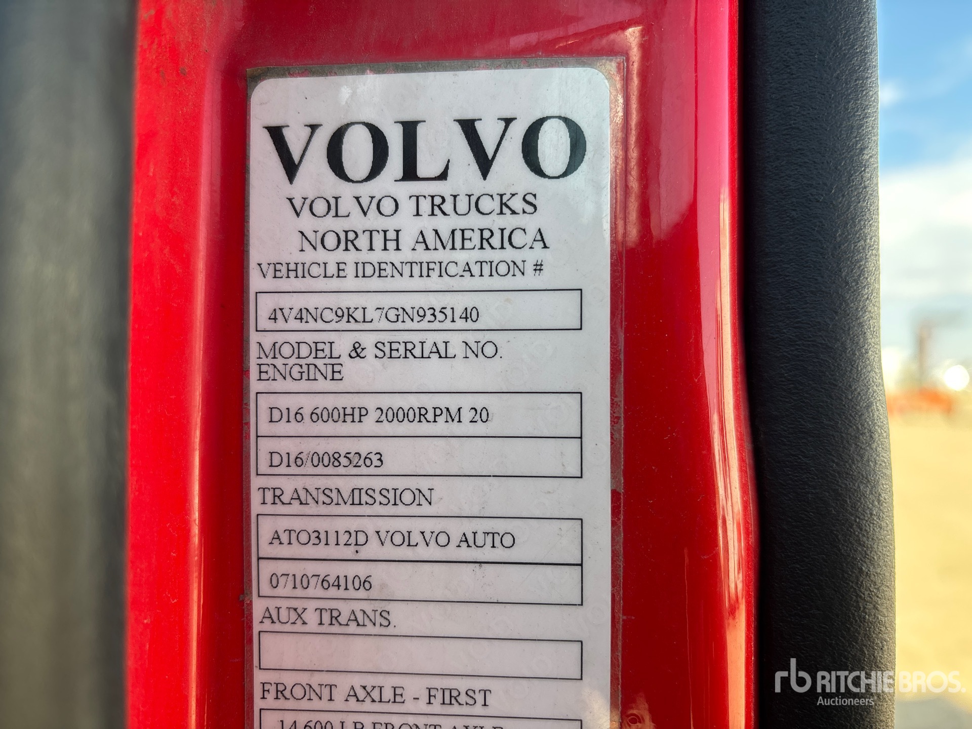 2016 Volvo VNL
