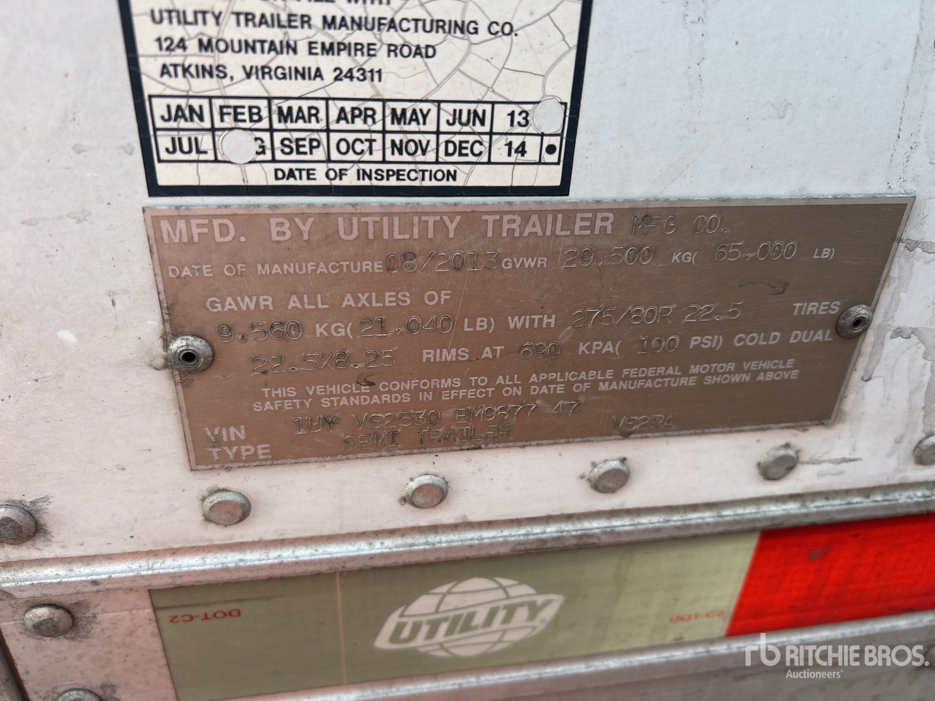 2014 Utility VS2RA