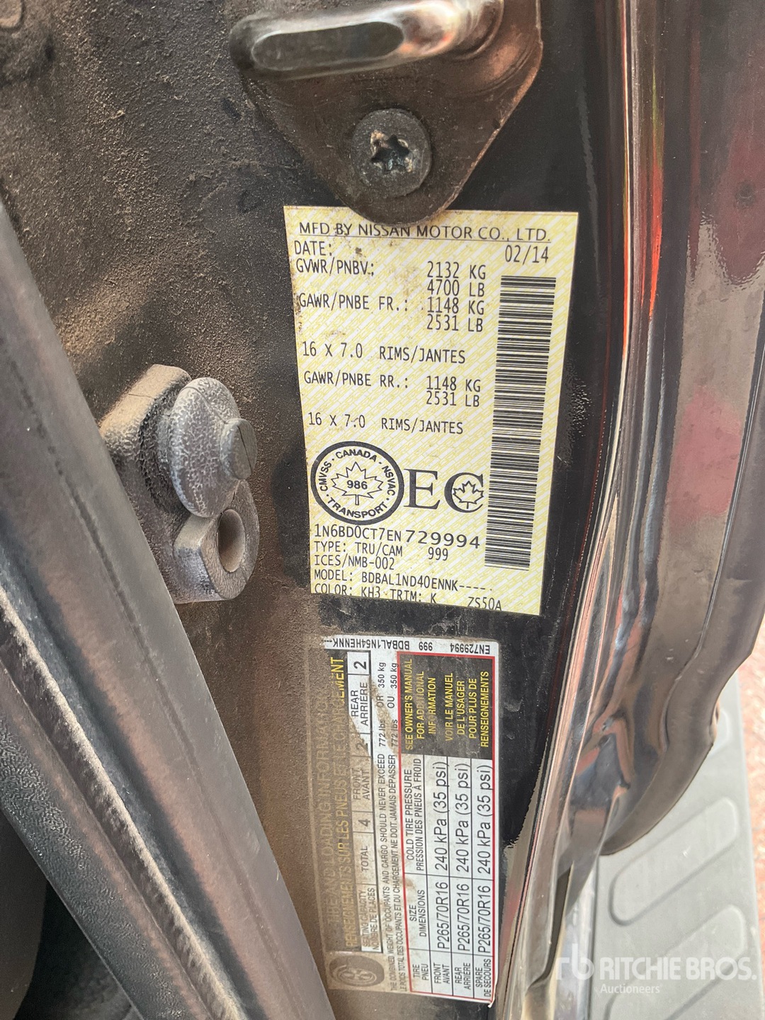 2014 Nissan FRONTIER