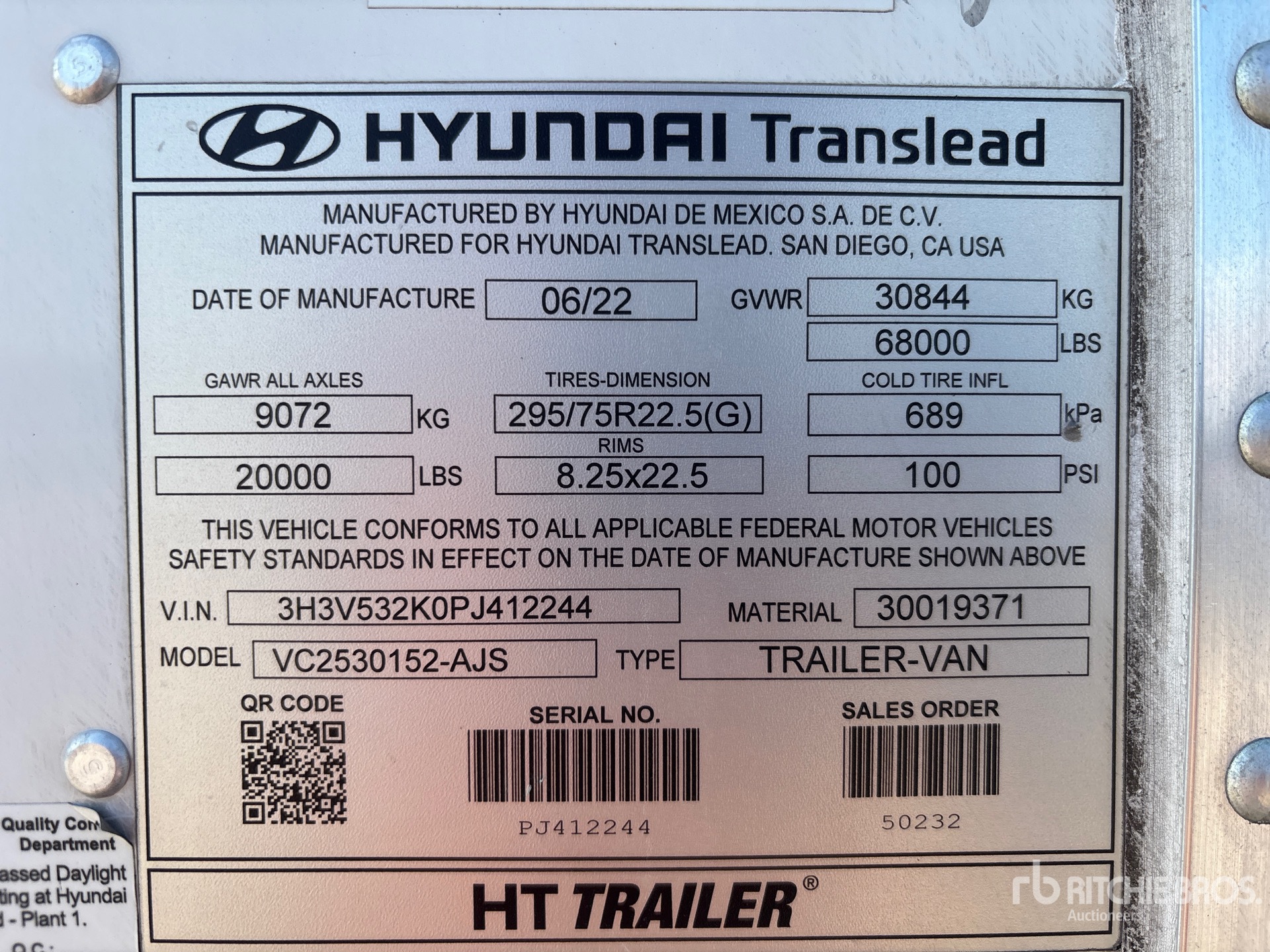 2023 Hyundai VC2530152-AJS