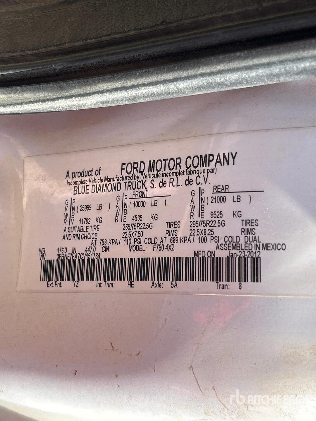 2012 Ford F-750