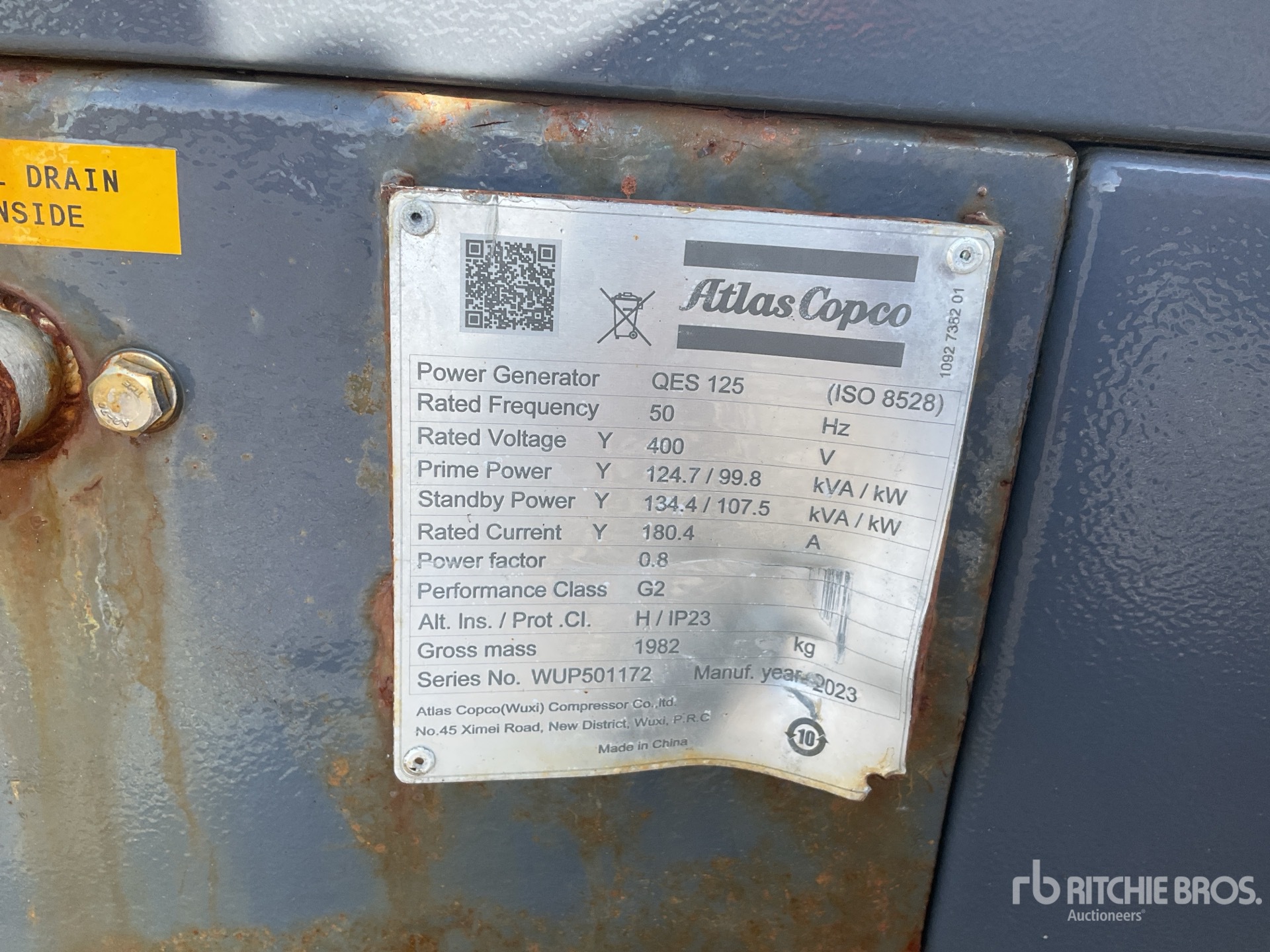 2023 Atlas Copco QES125