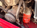 Engine with A/C Compressor