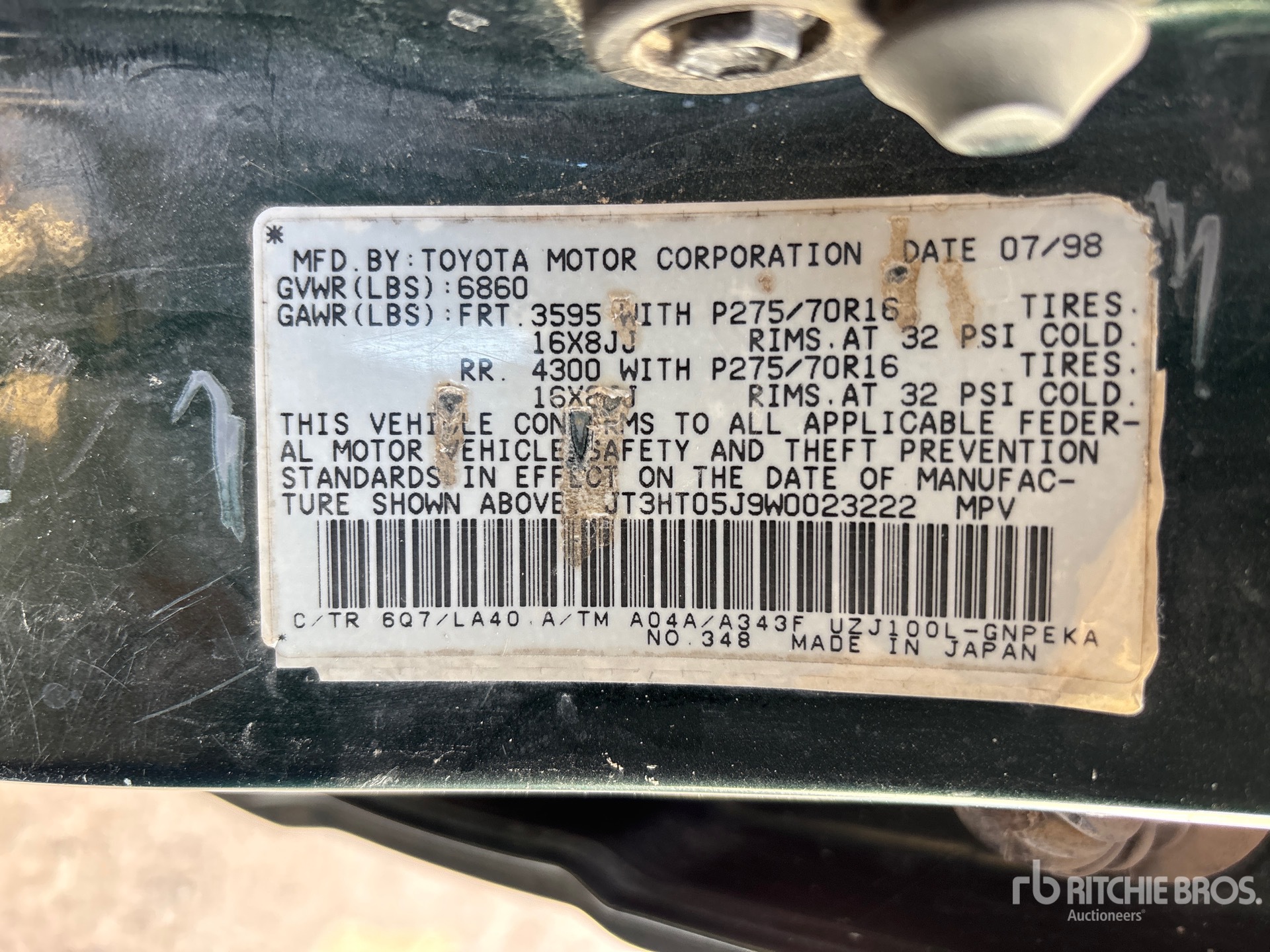 1998 Toyota LAND CRUISER
