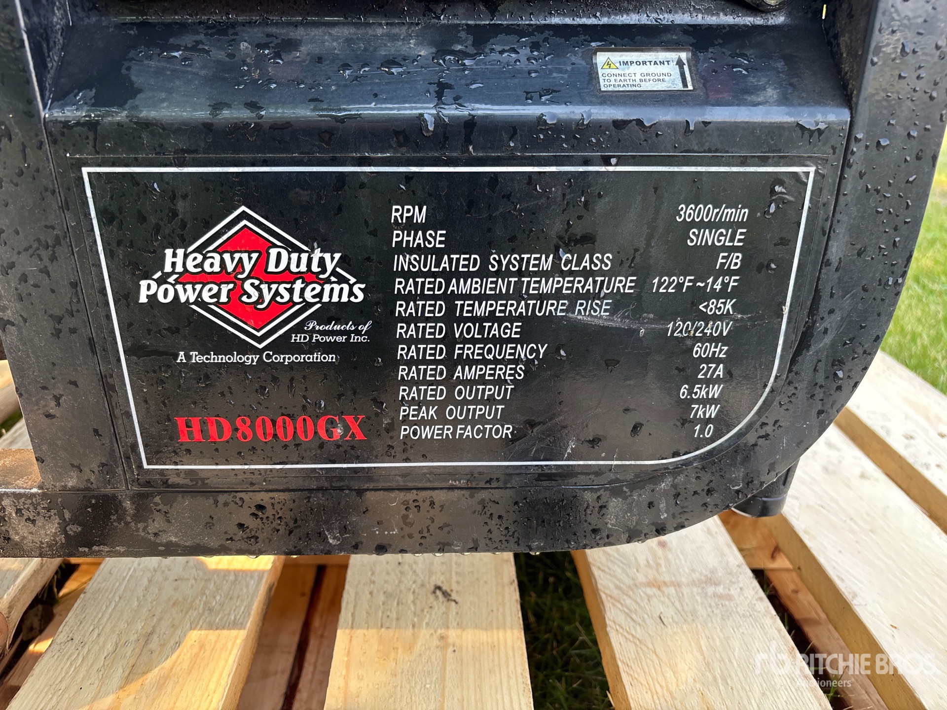 Heavy Duty Power Systems 6.5 KW MOBILE