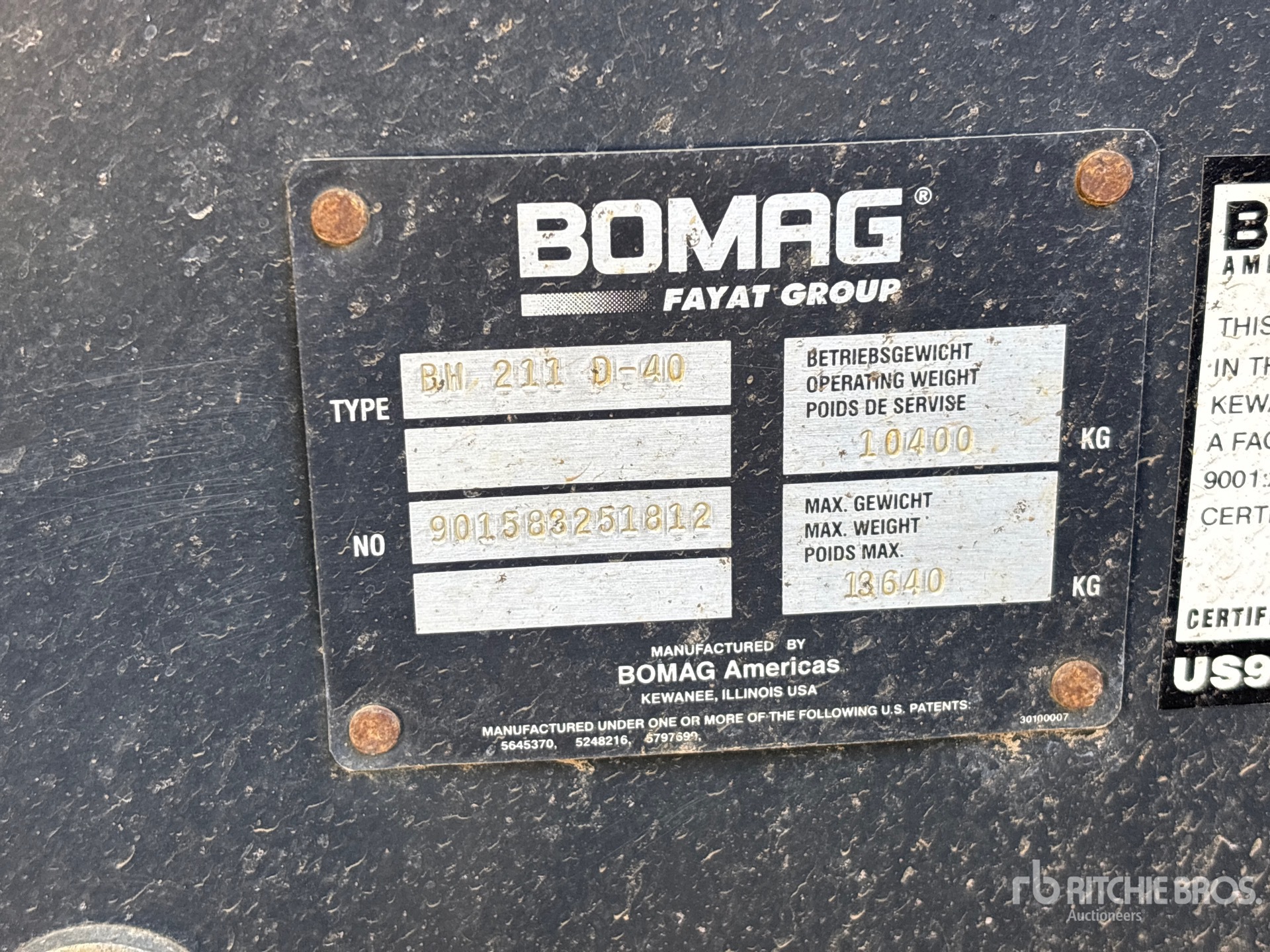 2012 Bomag BW211D