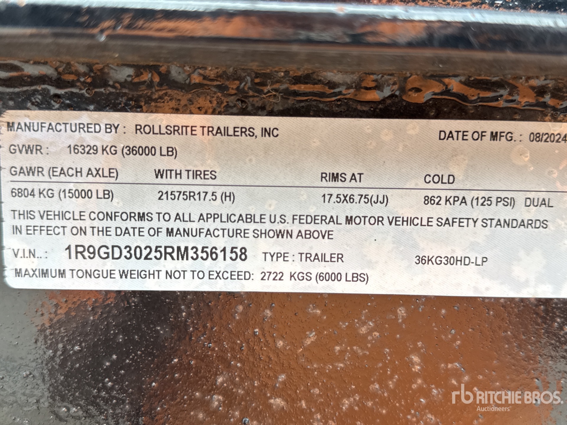 2024 Rollsrite 36KG30HD-LP
