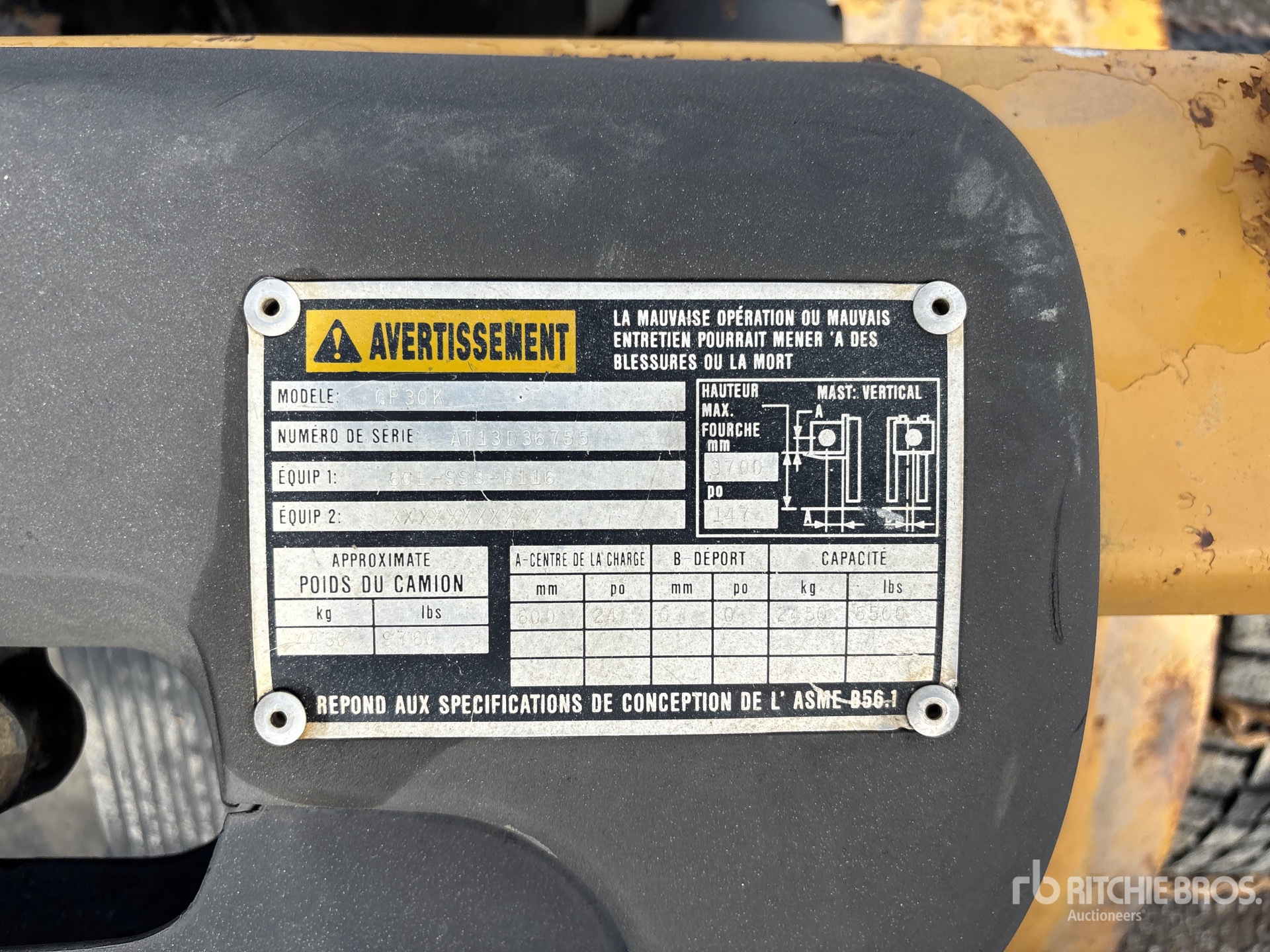 2001 Caterpillar GP30K