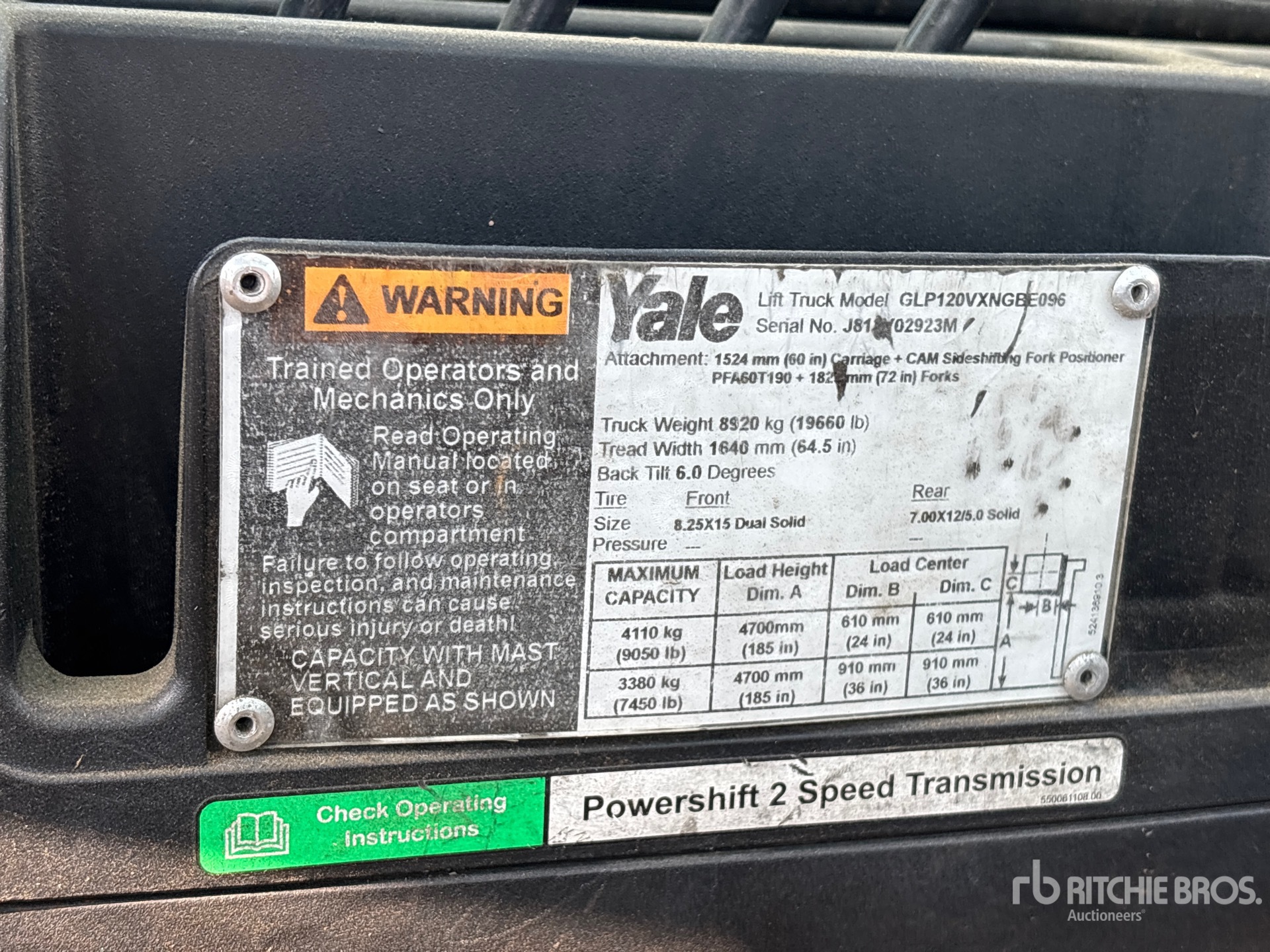 2014 Yale GLP120VXNGBE096