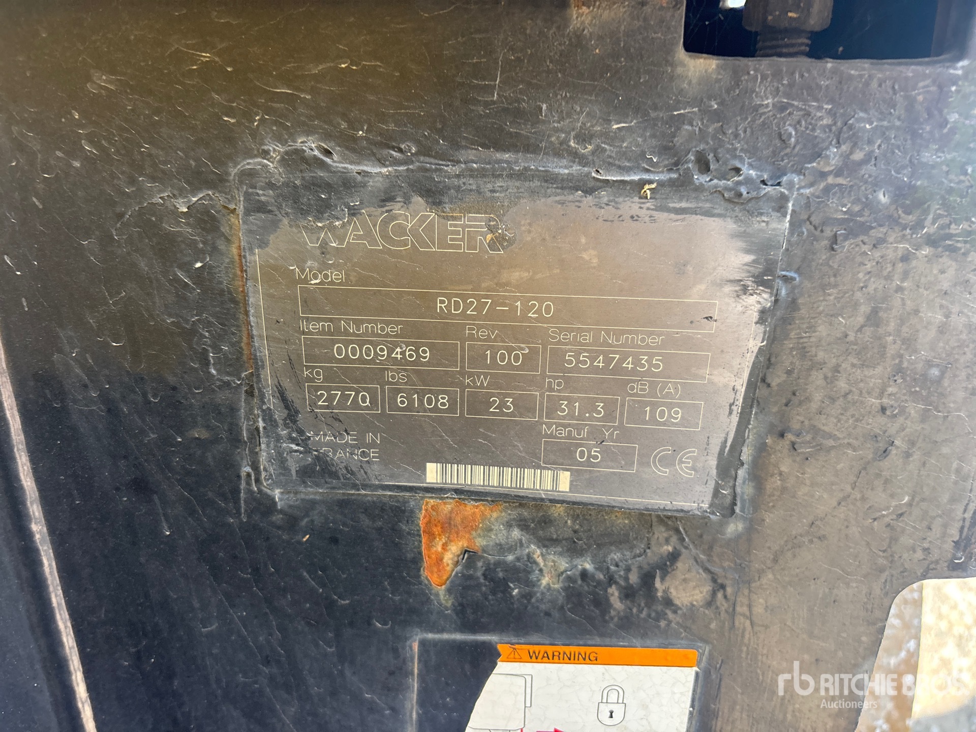 2005 Wacker Neuson RD27-120