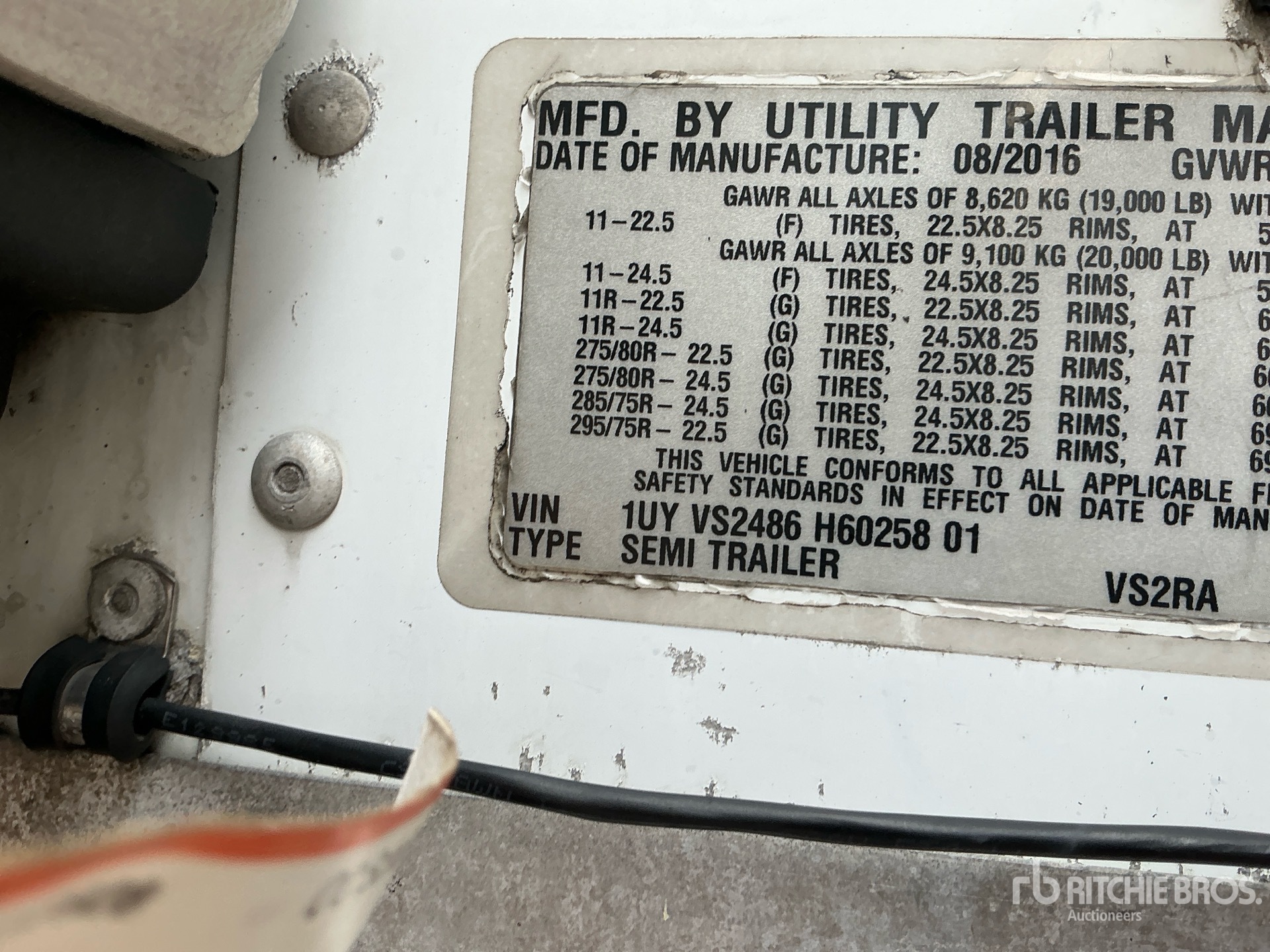 2017 Utility VS2RA