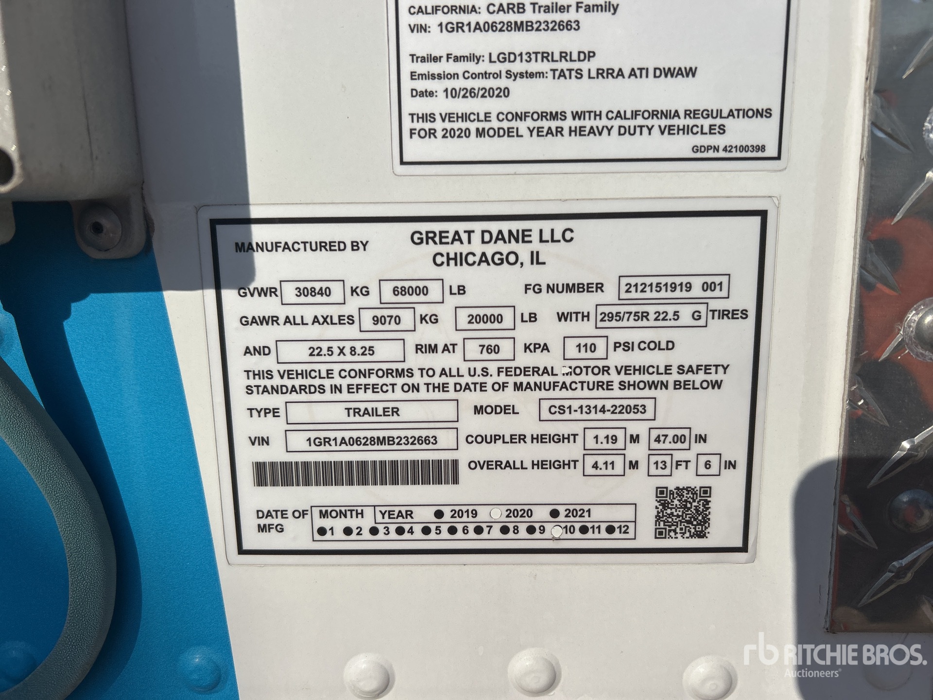 2021 Great Dane CS1-1314-22053