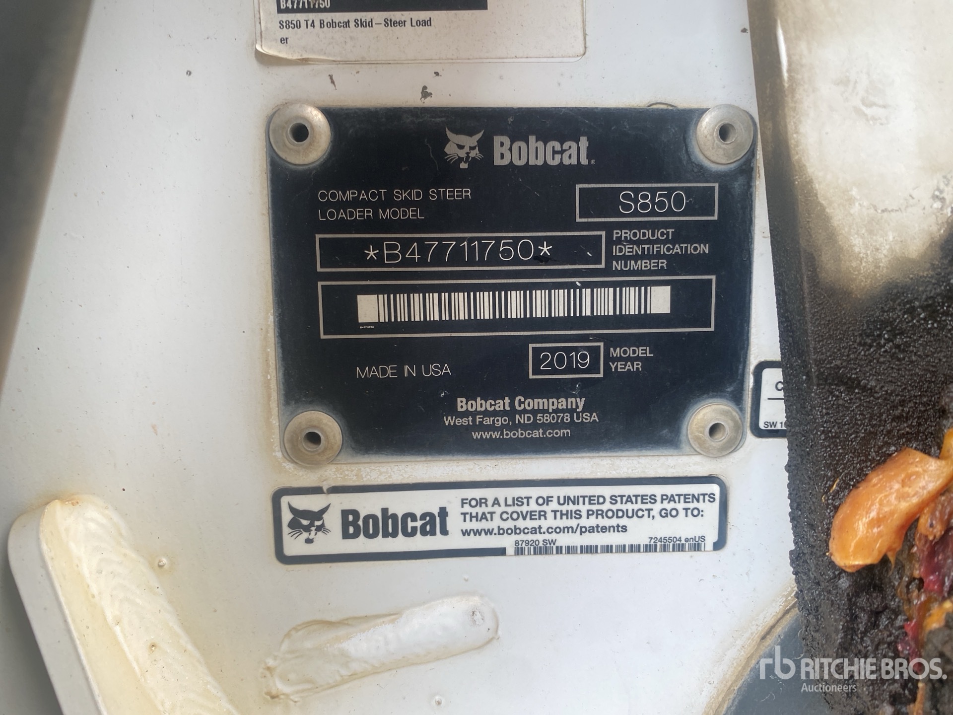 2019 Bobcat S850
