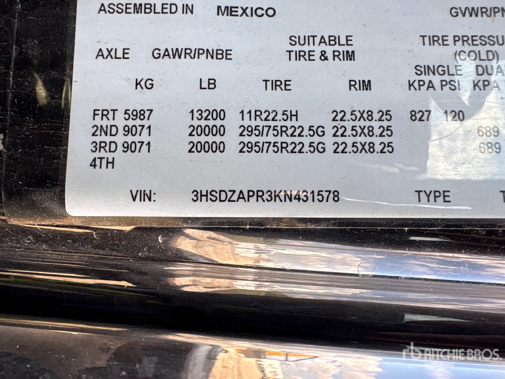 2019 International LT625