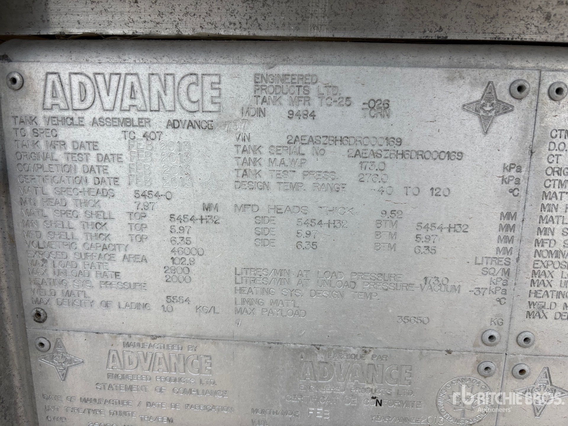 2013 Advance 46000 L TRI/A