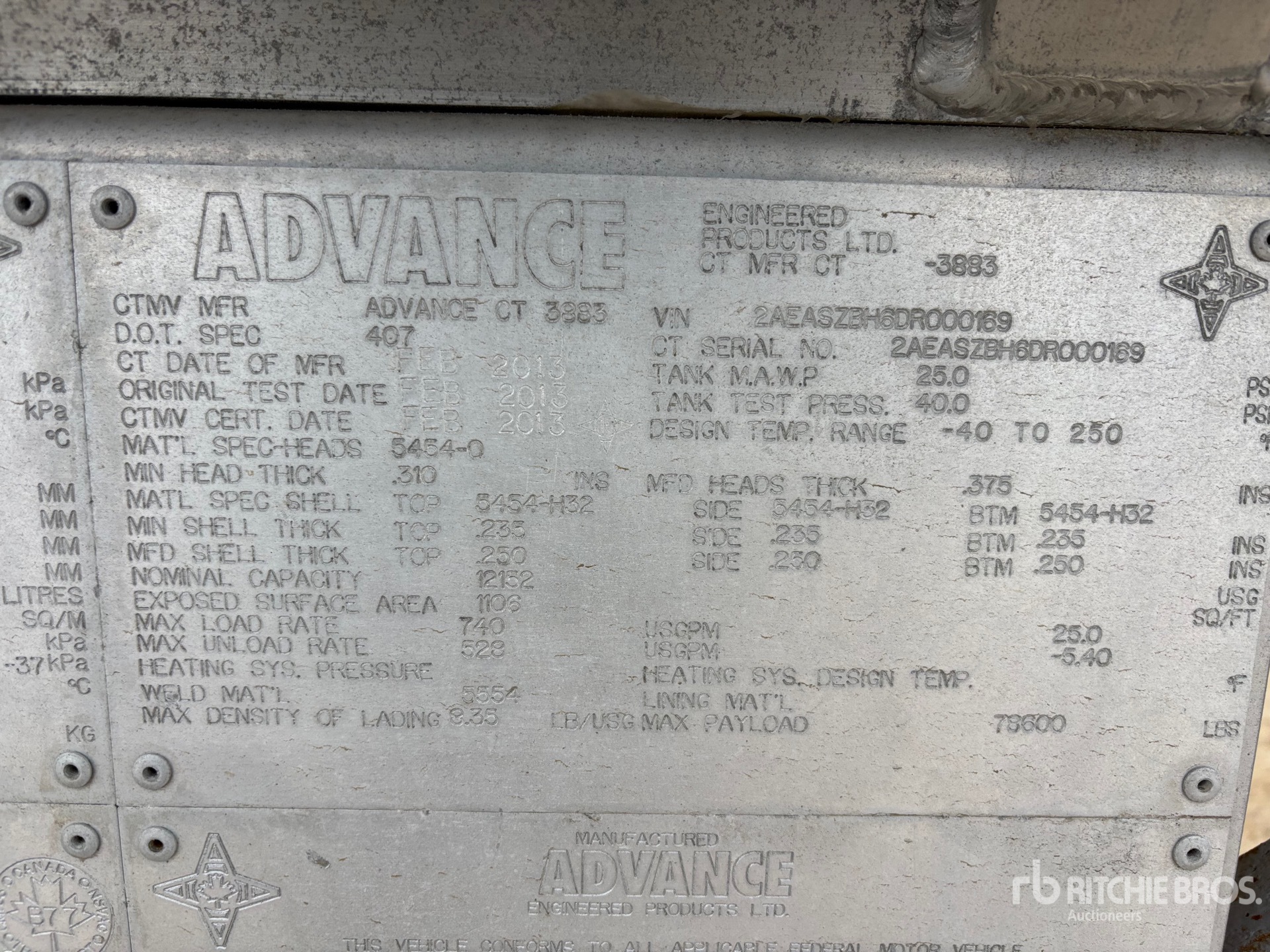 2013 Advance 46000 L TRI/A