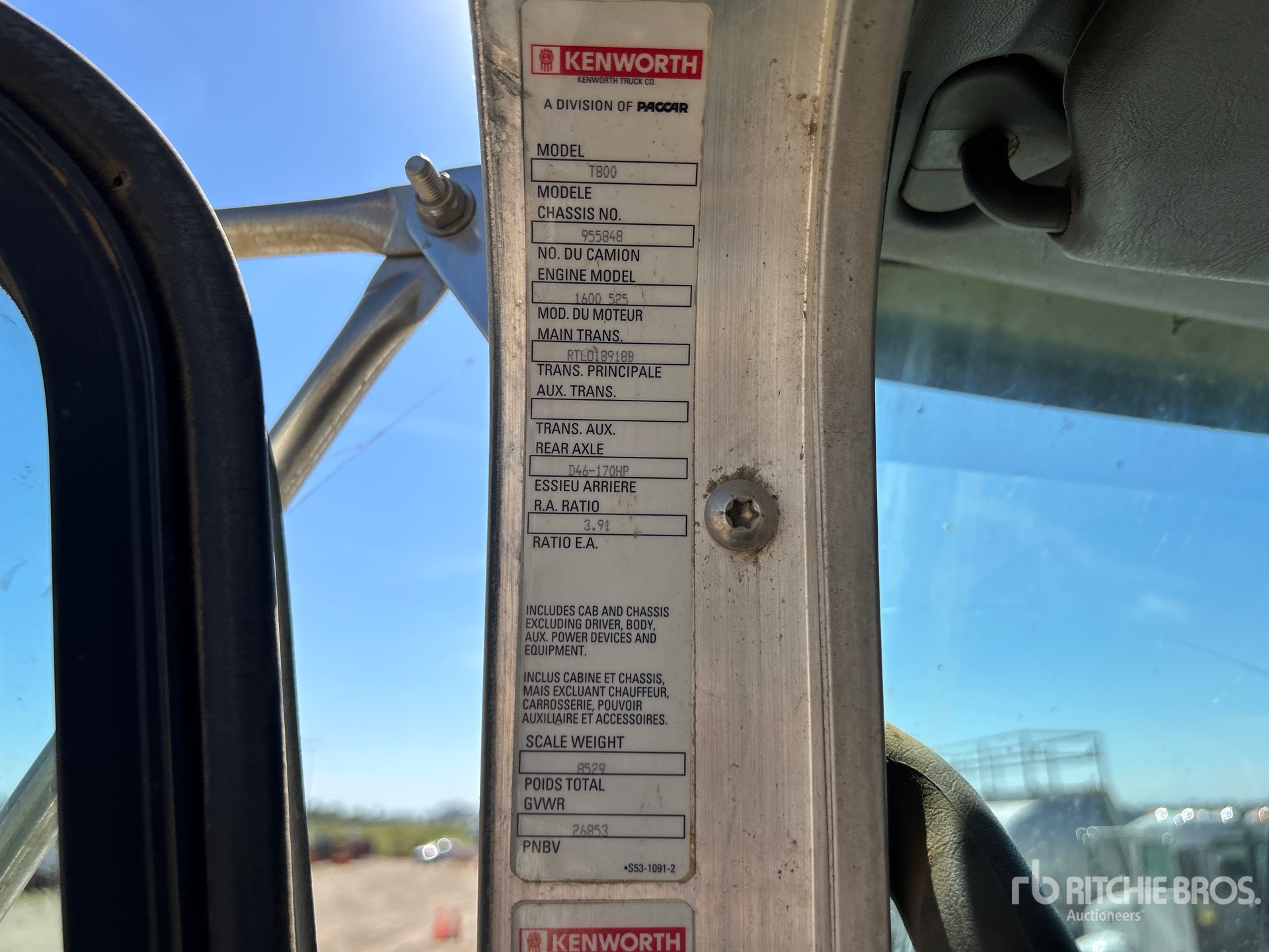 2013 Kenworth T800