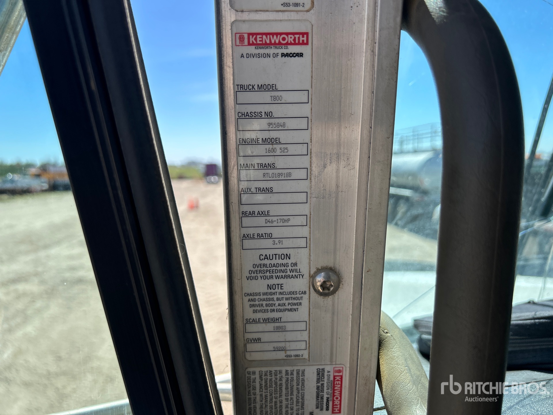 2013 Kenworth T800