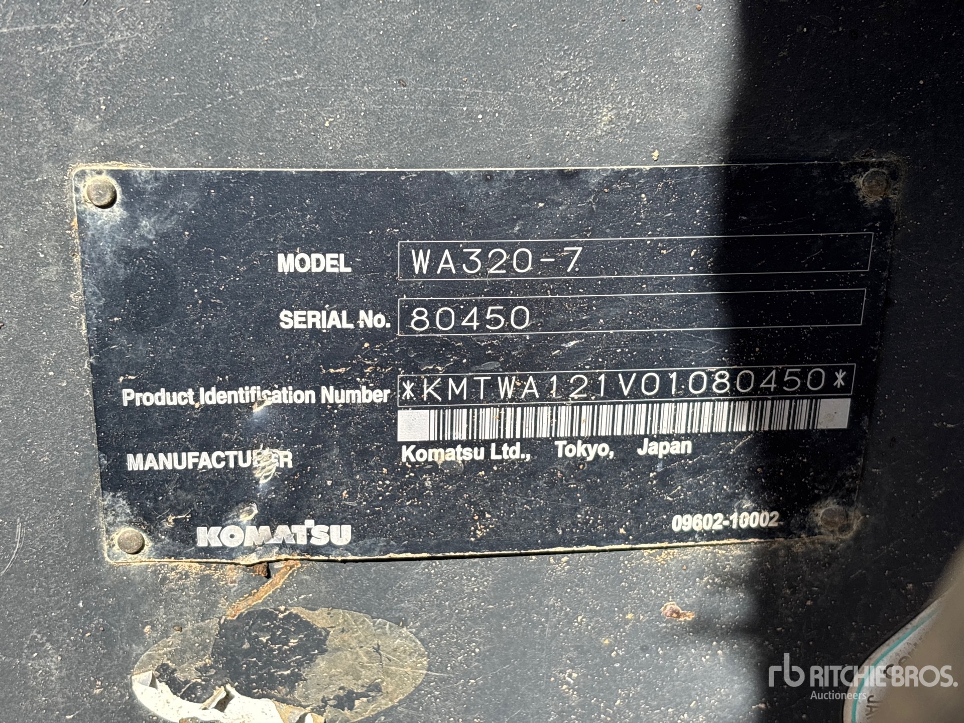 2015 Komatsu WA320-7