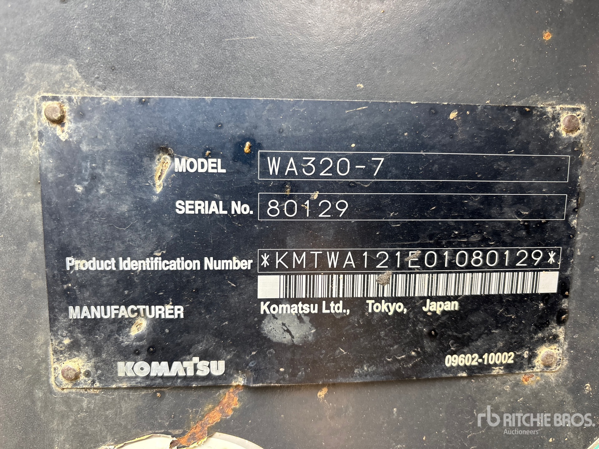 2013 Komatsu WA320-7